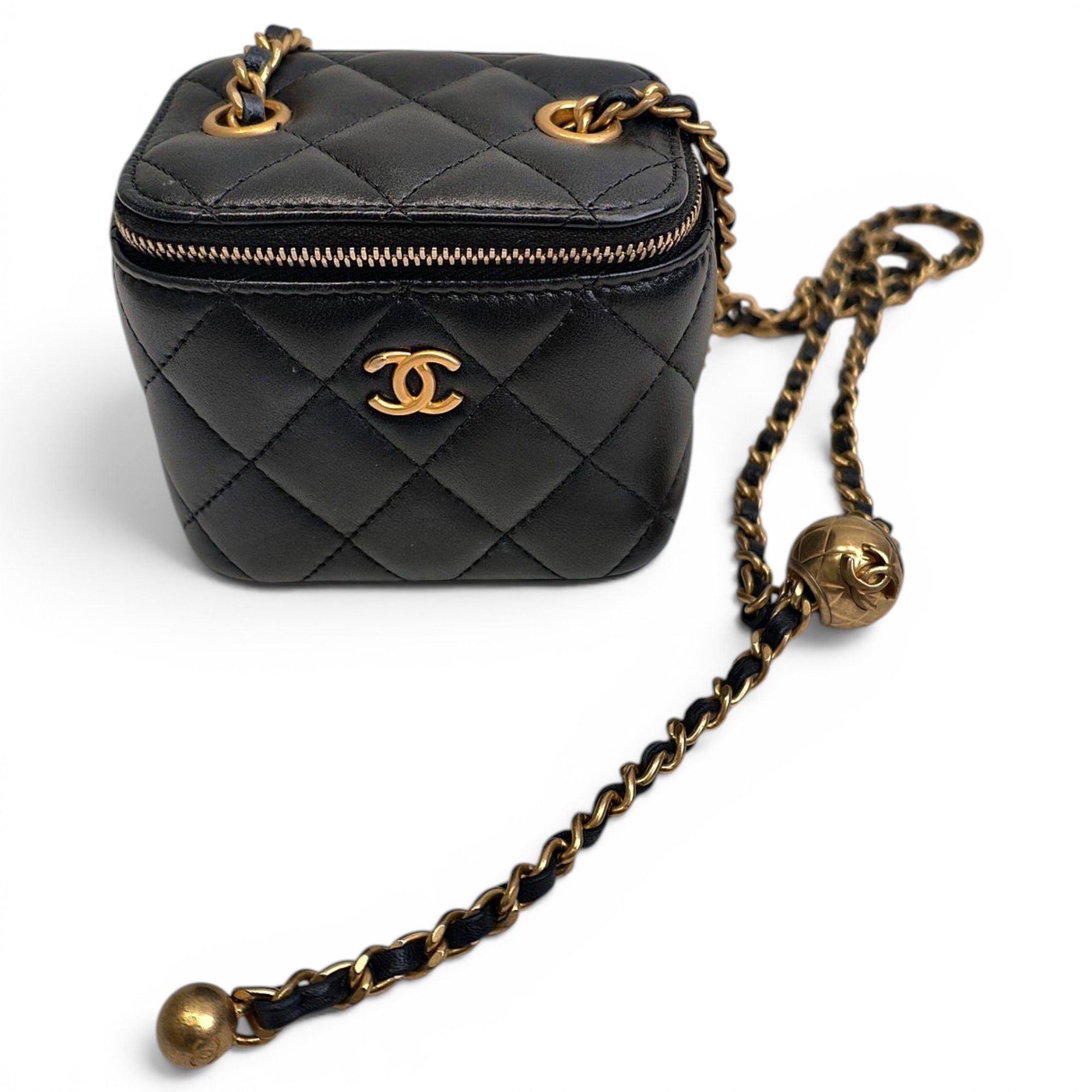 Trendy CC Vanity leather handbag