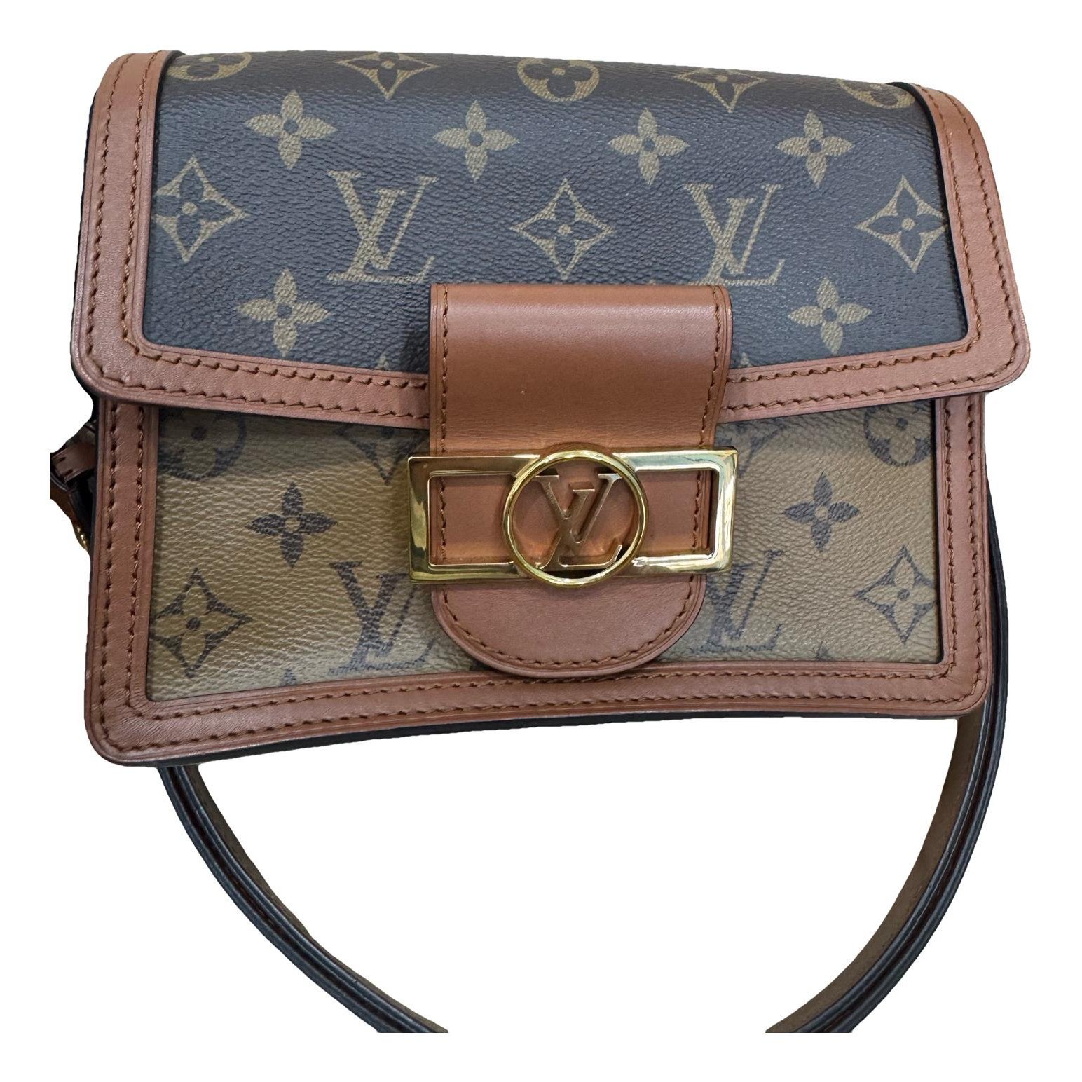 Dauphine leather crossbody bag
