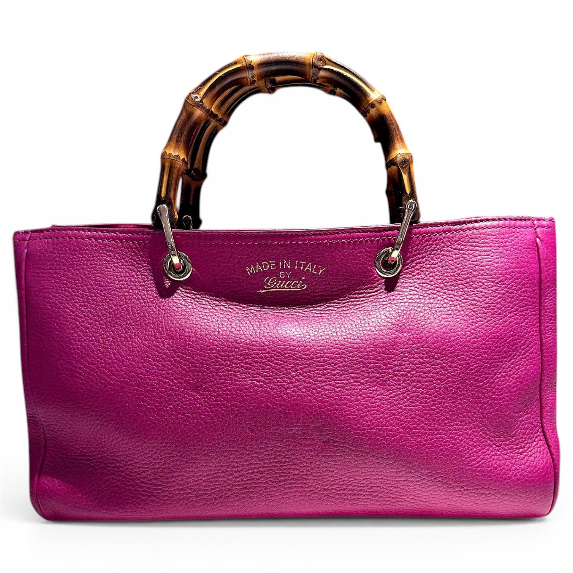 Bamboo leather handbag