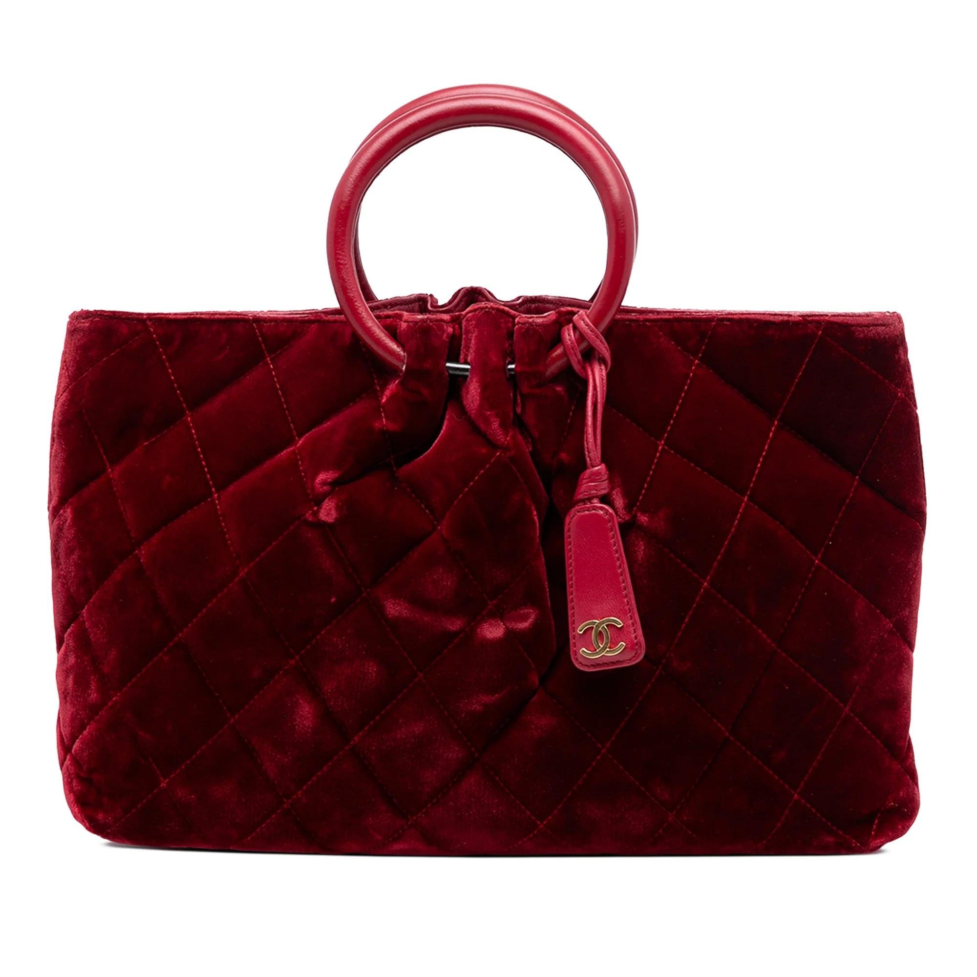 Velvet handbag