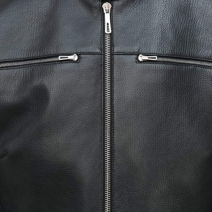 Noir Leather Biker Jacket