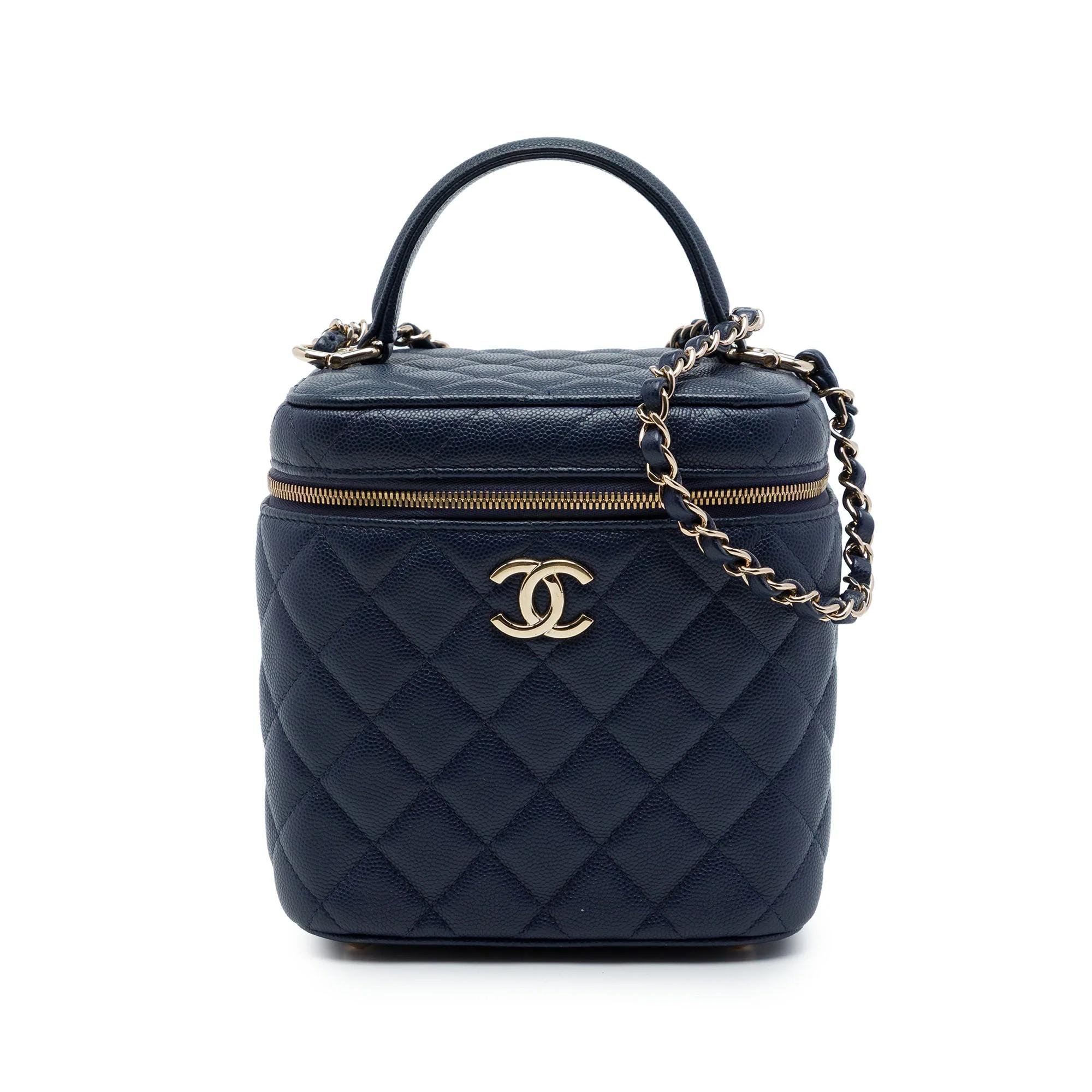 Vanity leather handbag