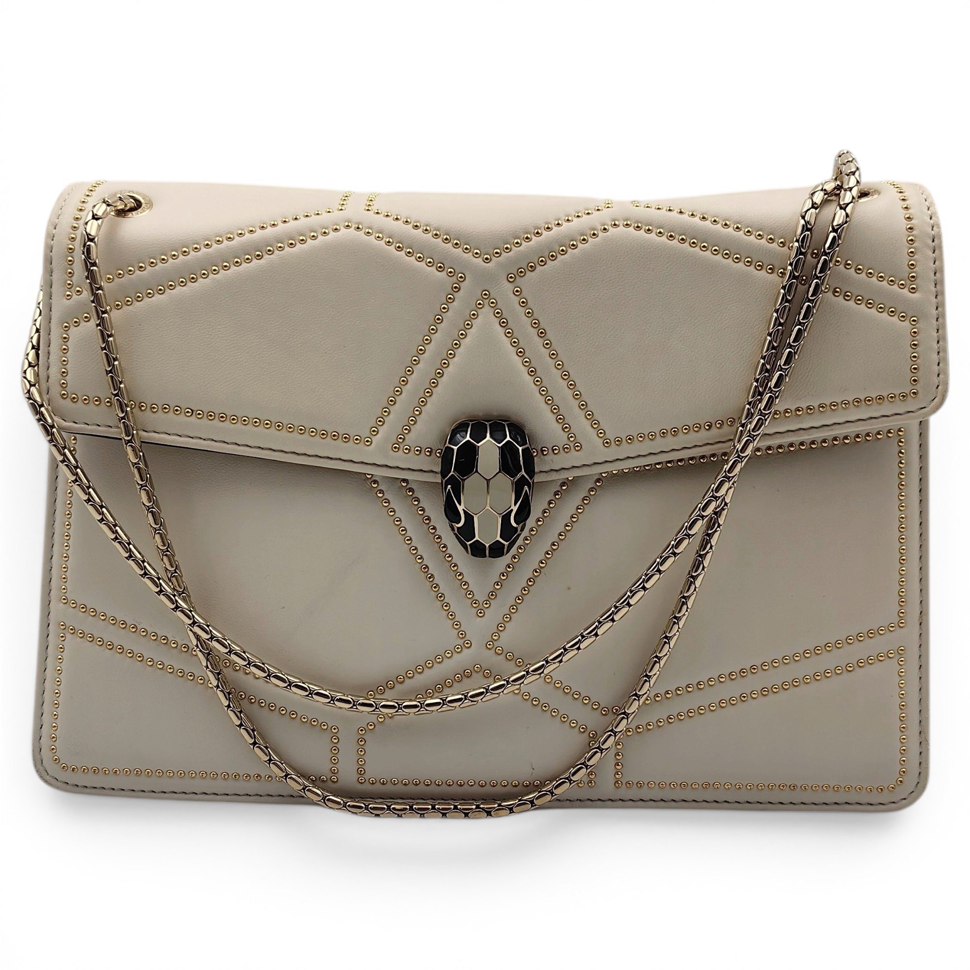 Serpenti leather handbag