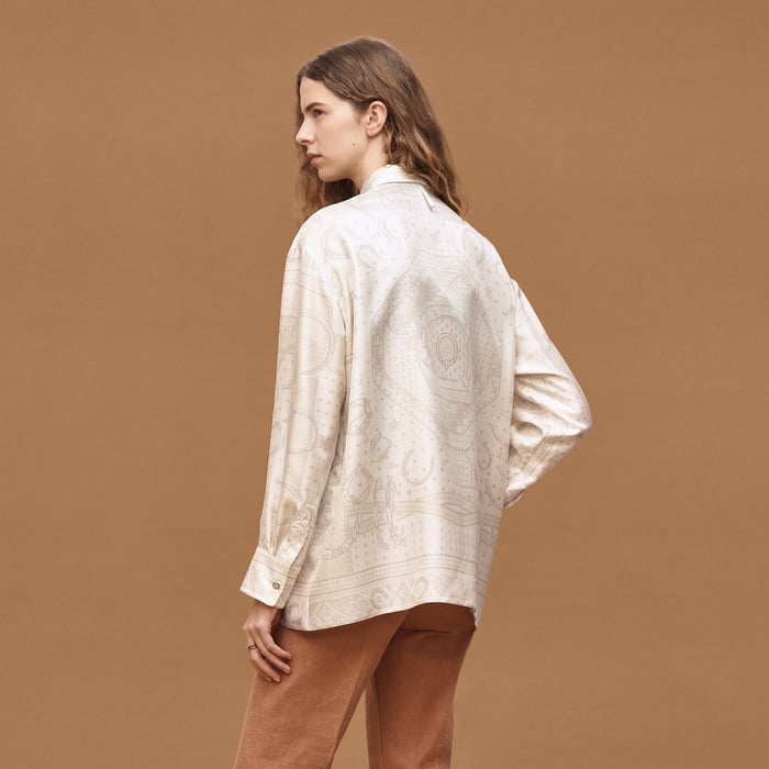 Blanc Tulle "Porte-bonheur Bandana" Shirt