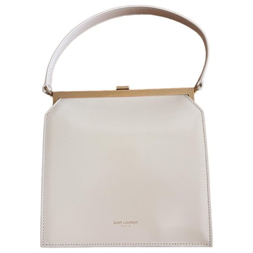Leather clutch bag