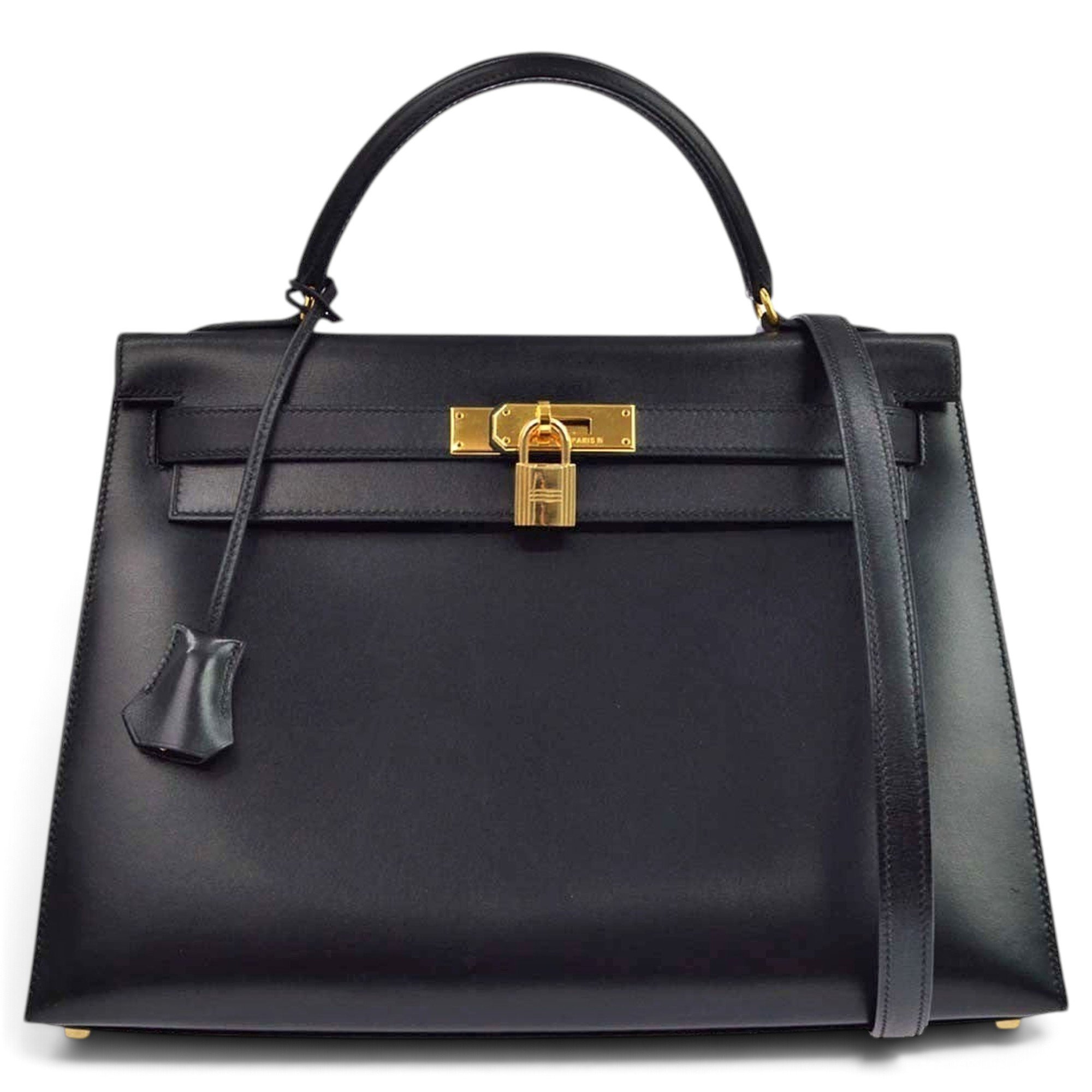 Hermes Kelly 32 Handbag Noir