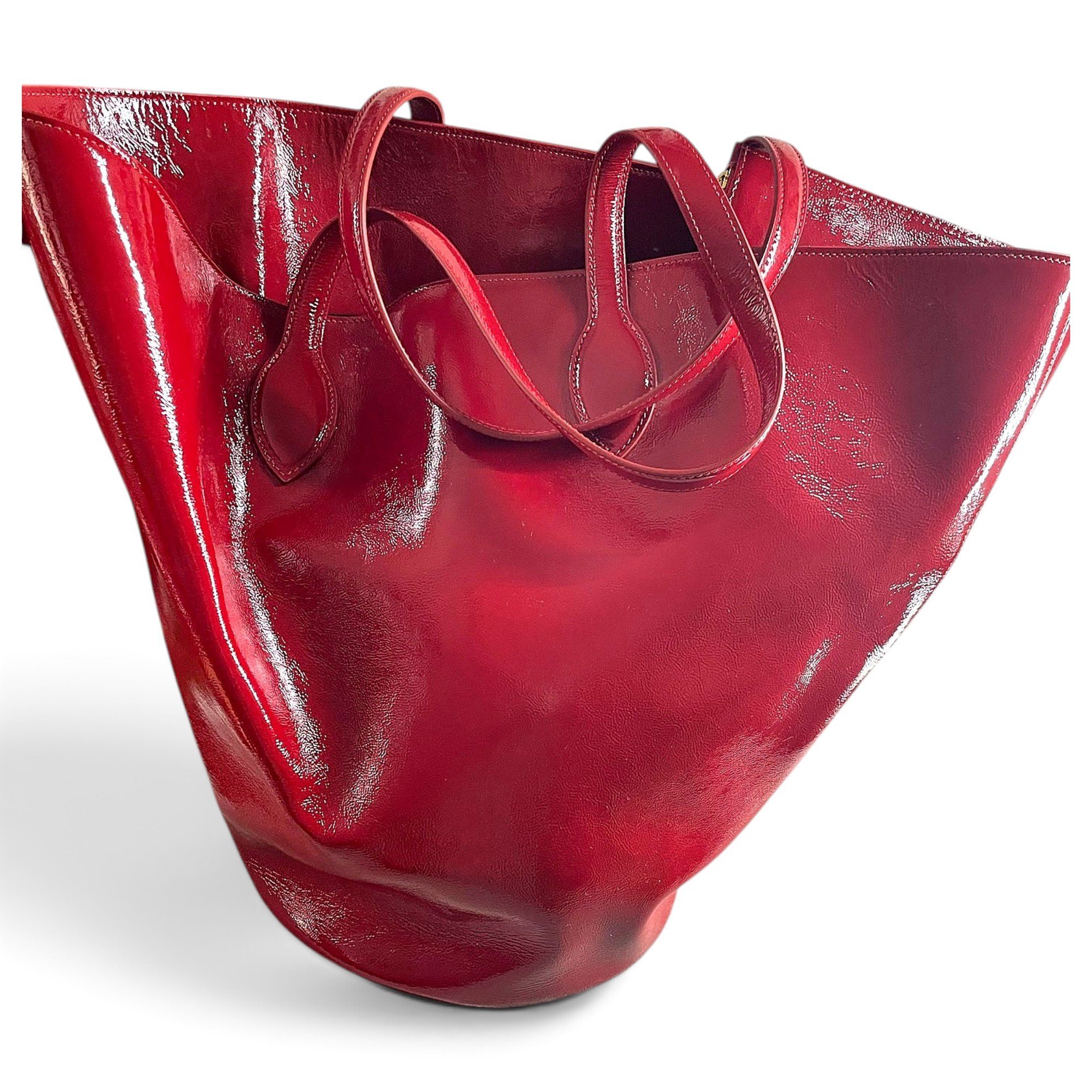 Khaite Patent leather tote