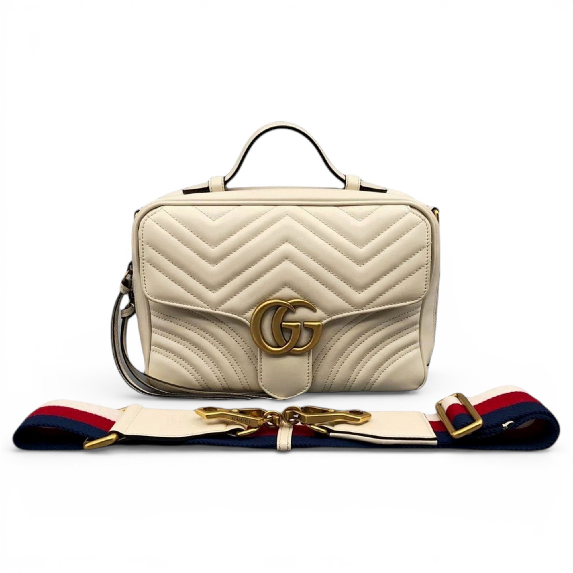 GG Marmont Flap leather handbag