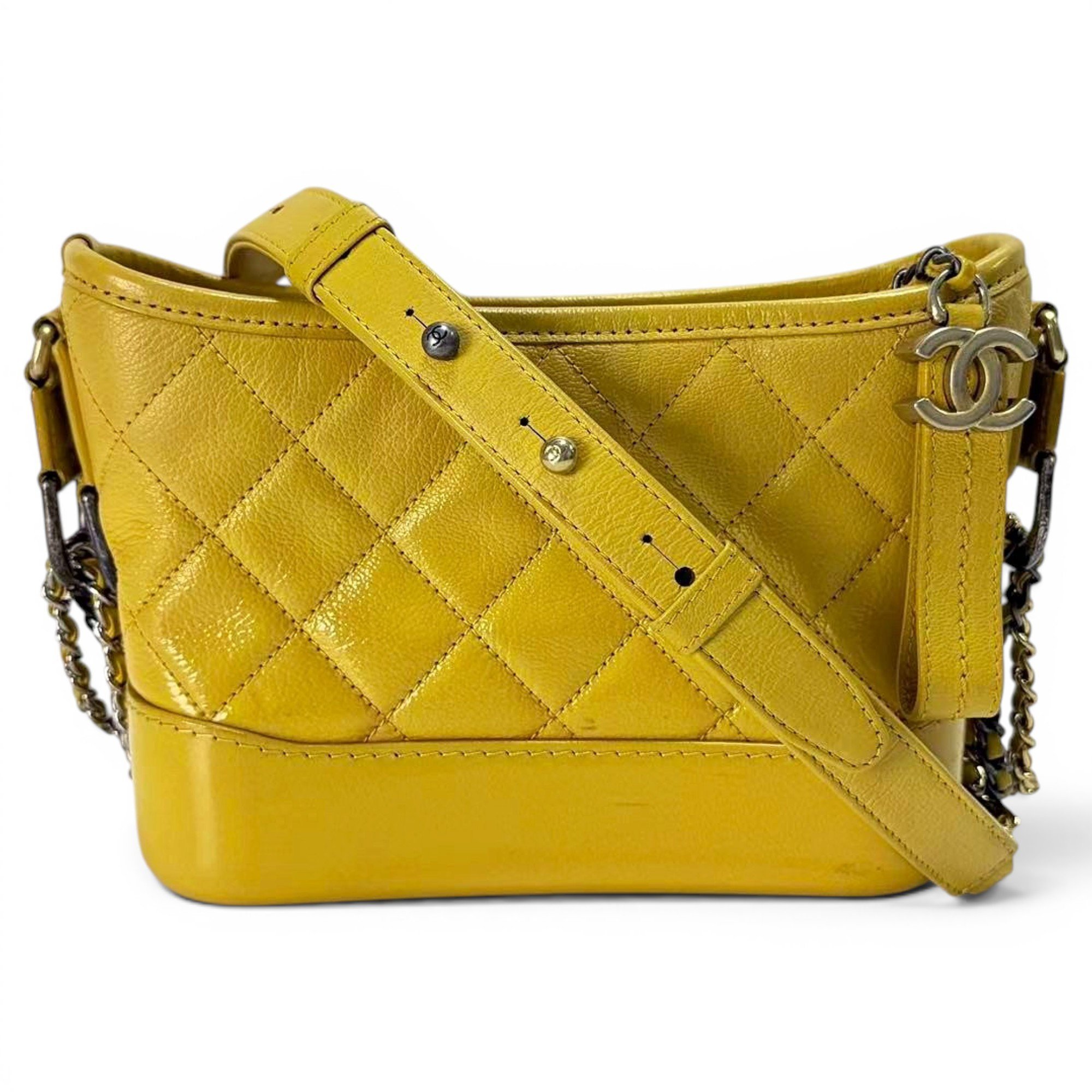 Gabrielle patent leather handbag