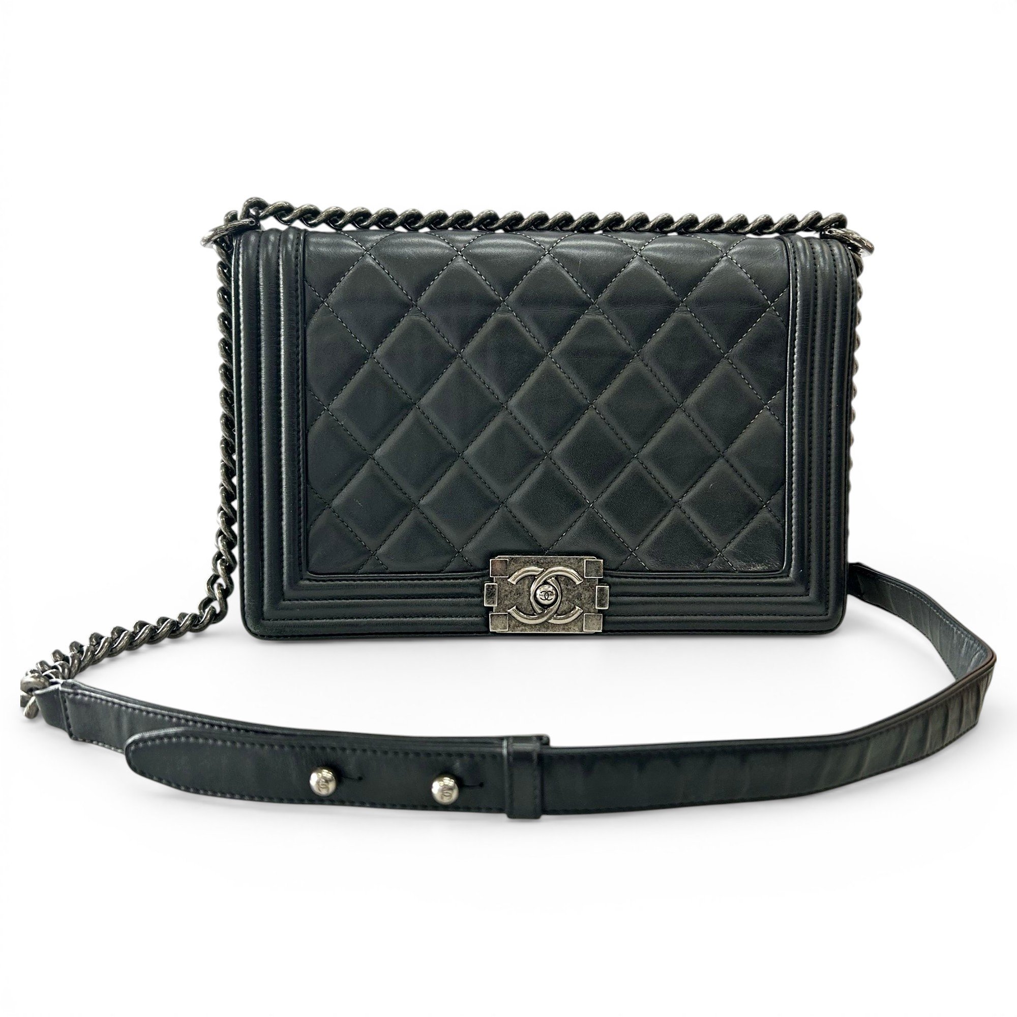Boy leather crossbody bag
