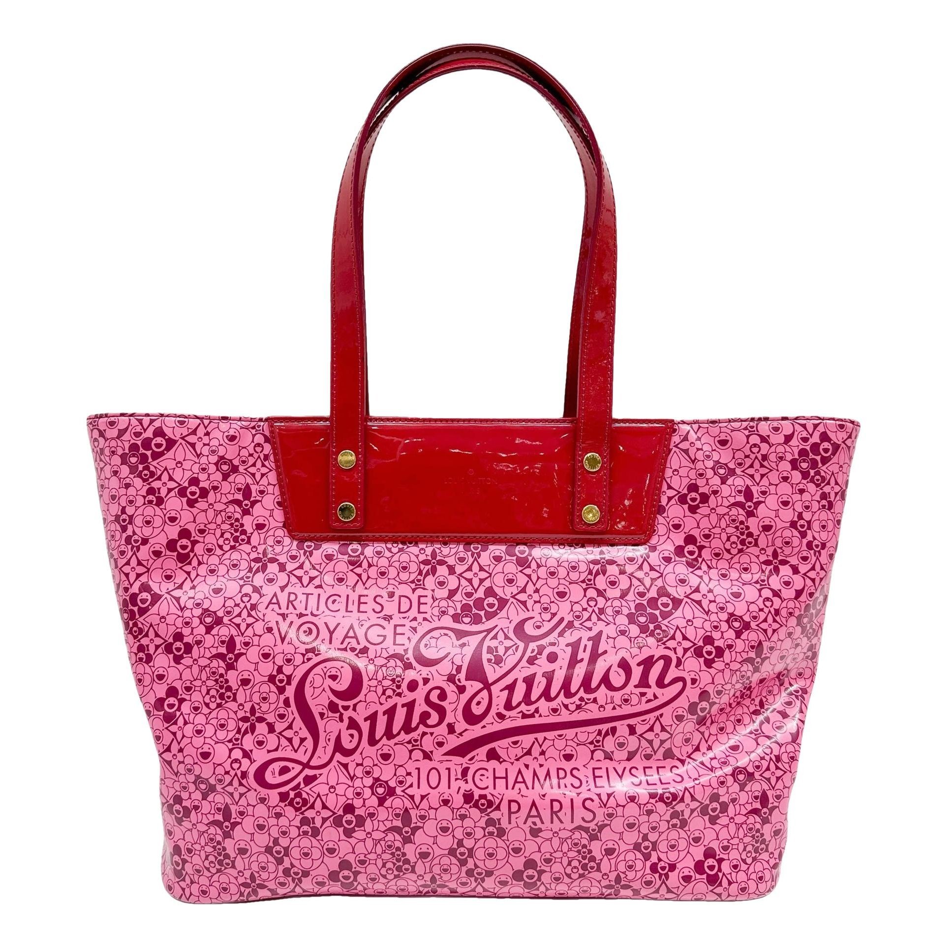Cosmic blossom vinyl tote