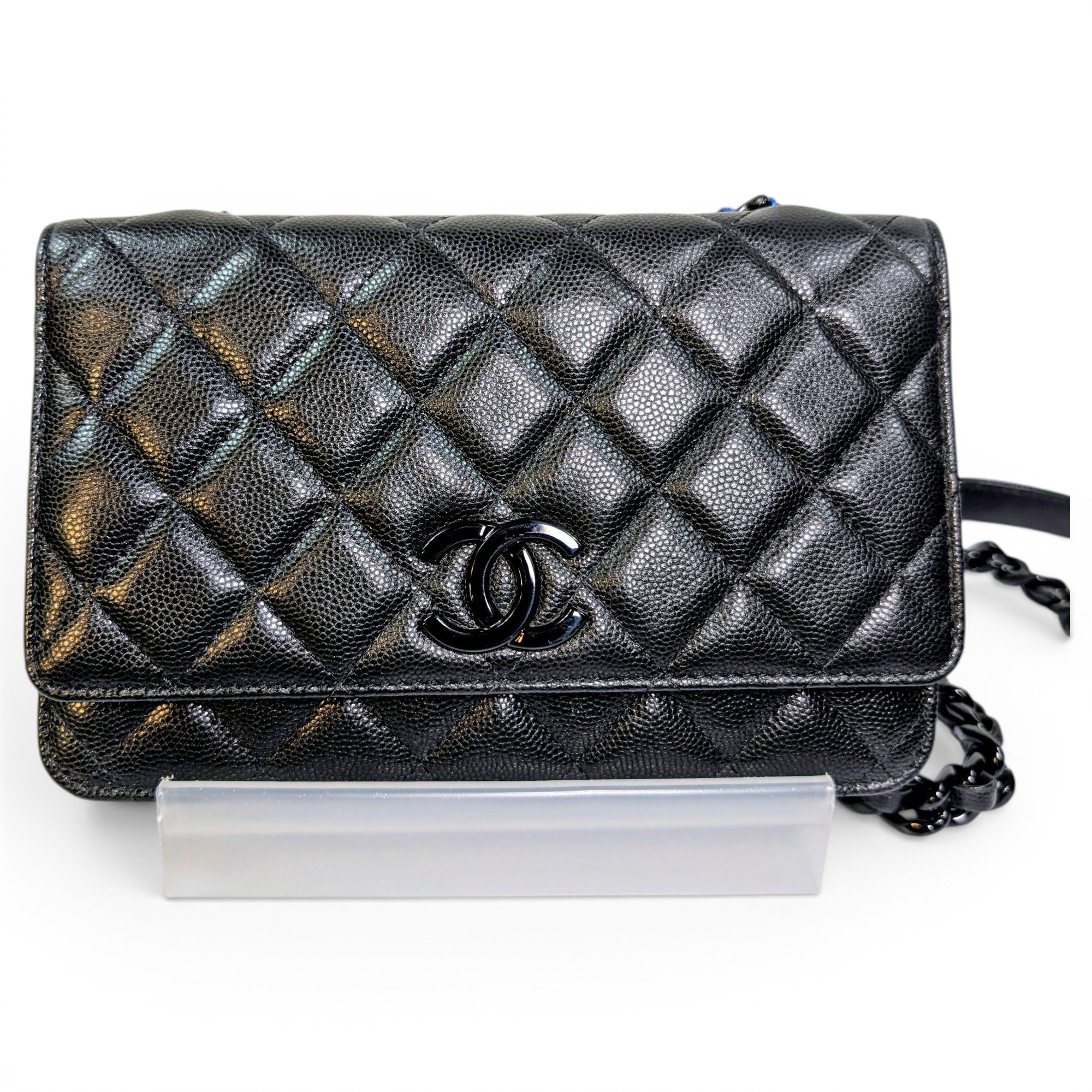Wallet On Chain Timeless/Classique lizard crossbody bag