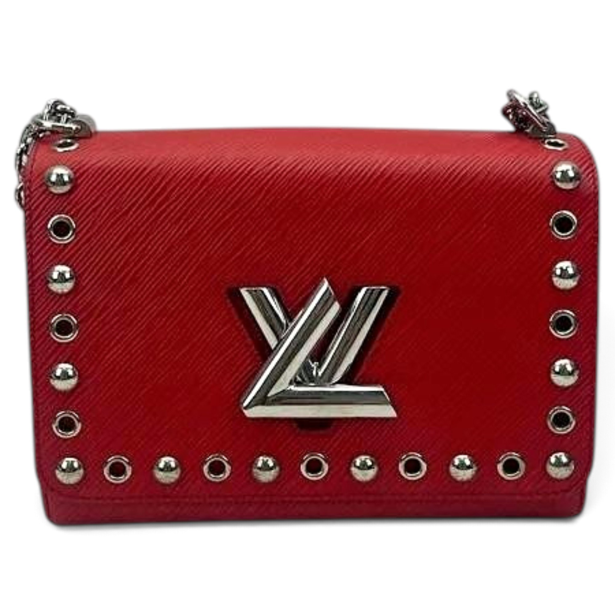 Twist leather handbag