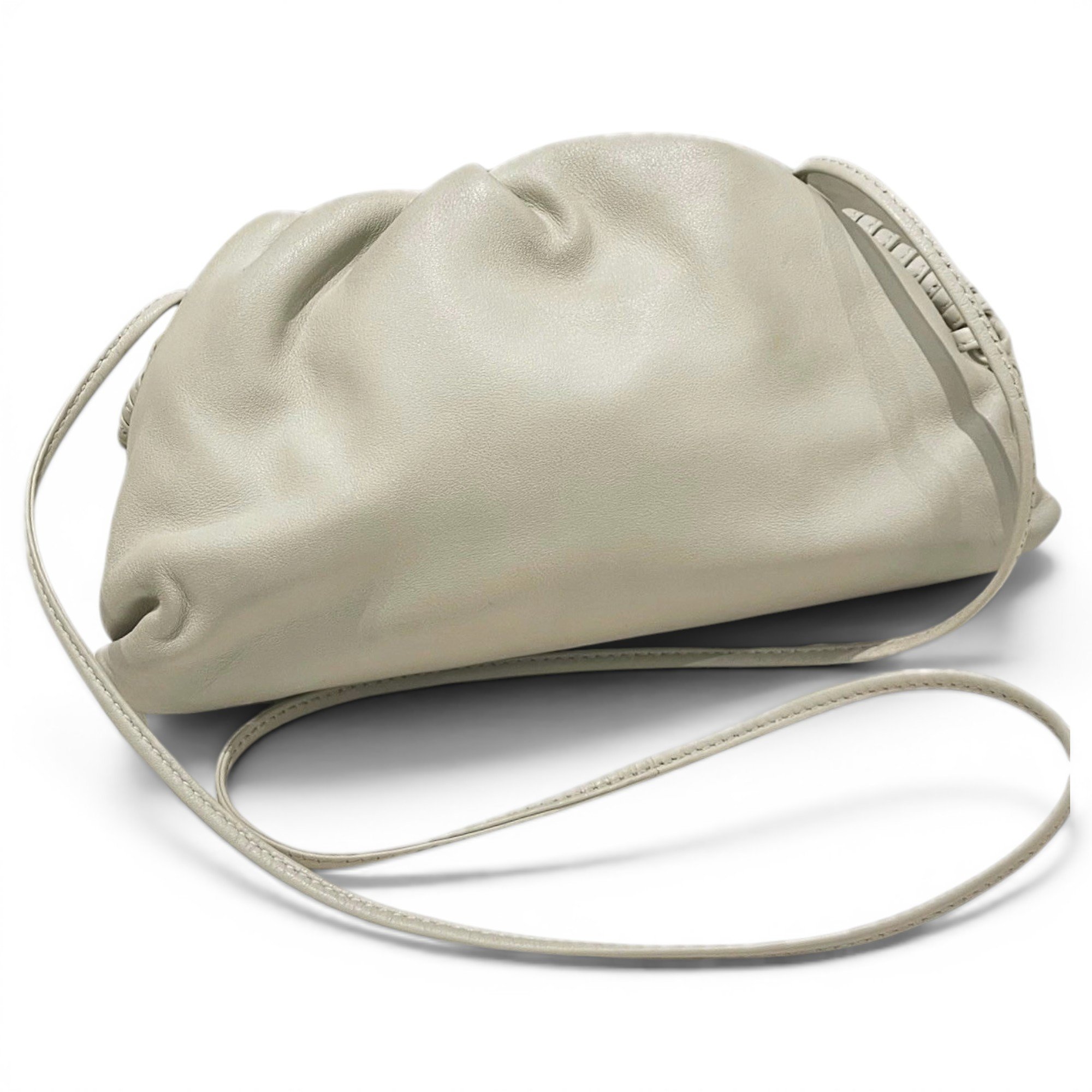 Pouch leather handbag