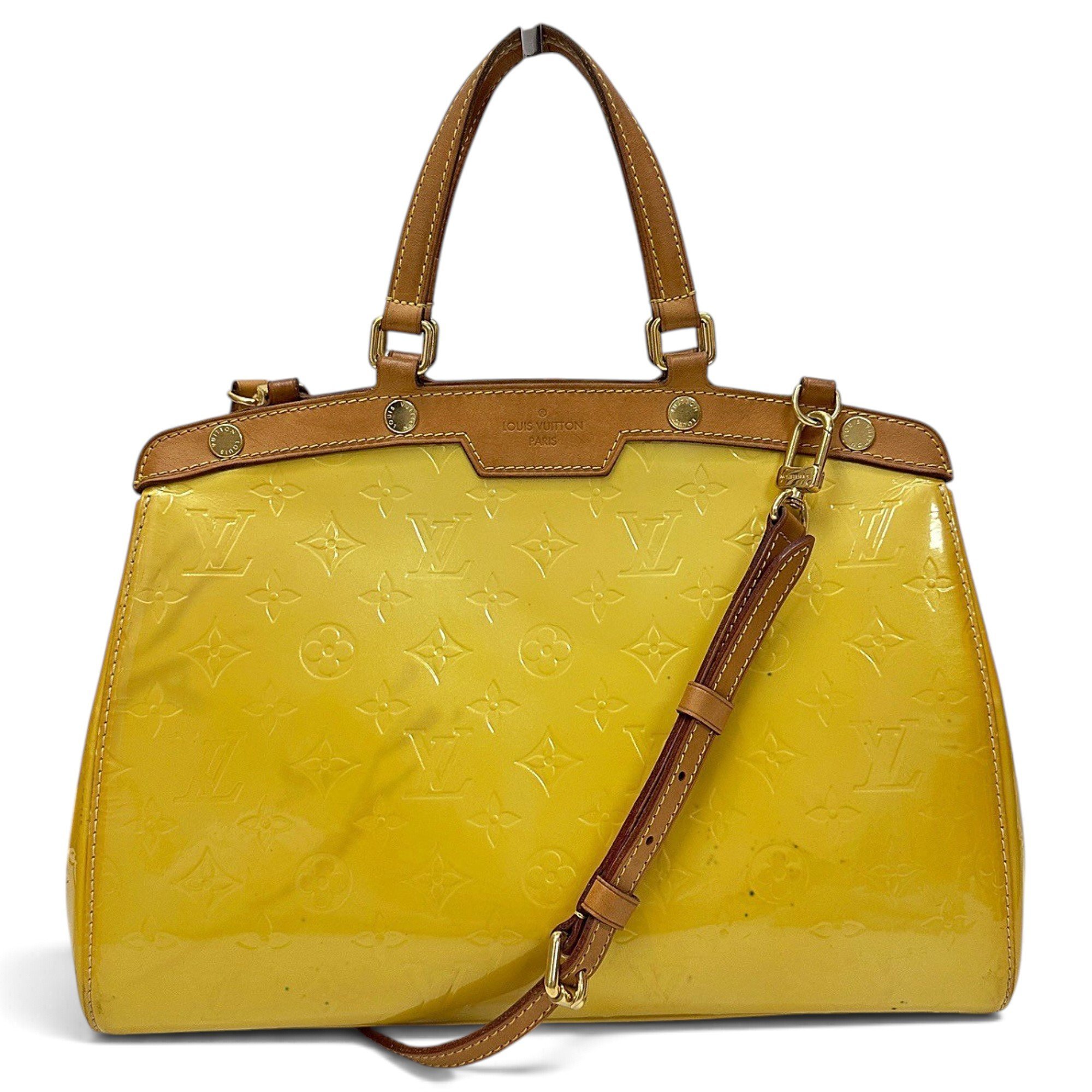 Patent leather backpack