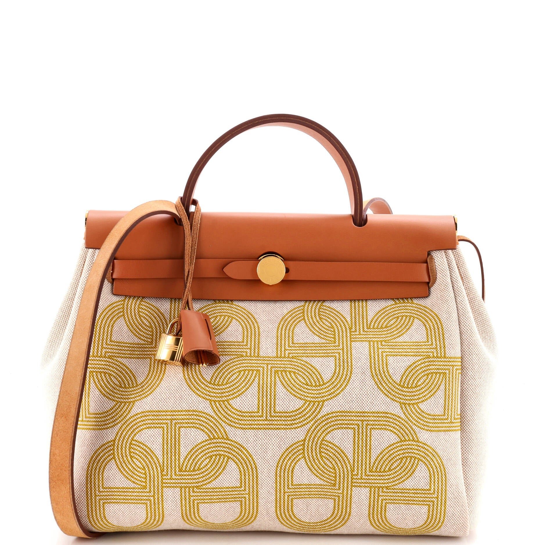 Hermes Herbag Handbag Vache Leather 2023
