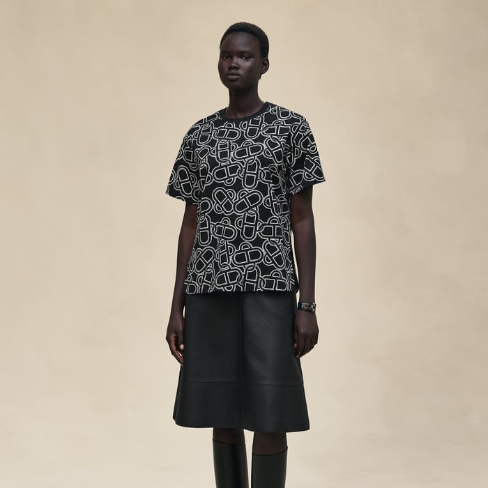 Noir "Maillon Equestre" Maxi T-shirt