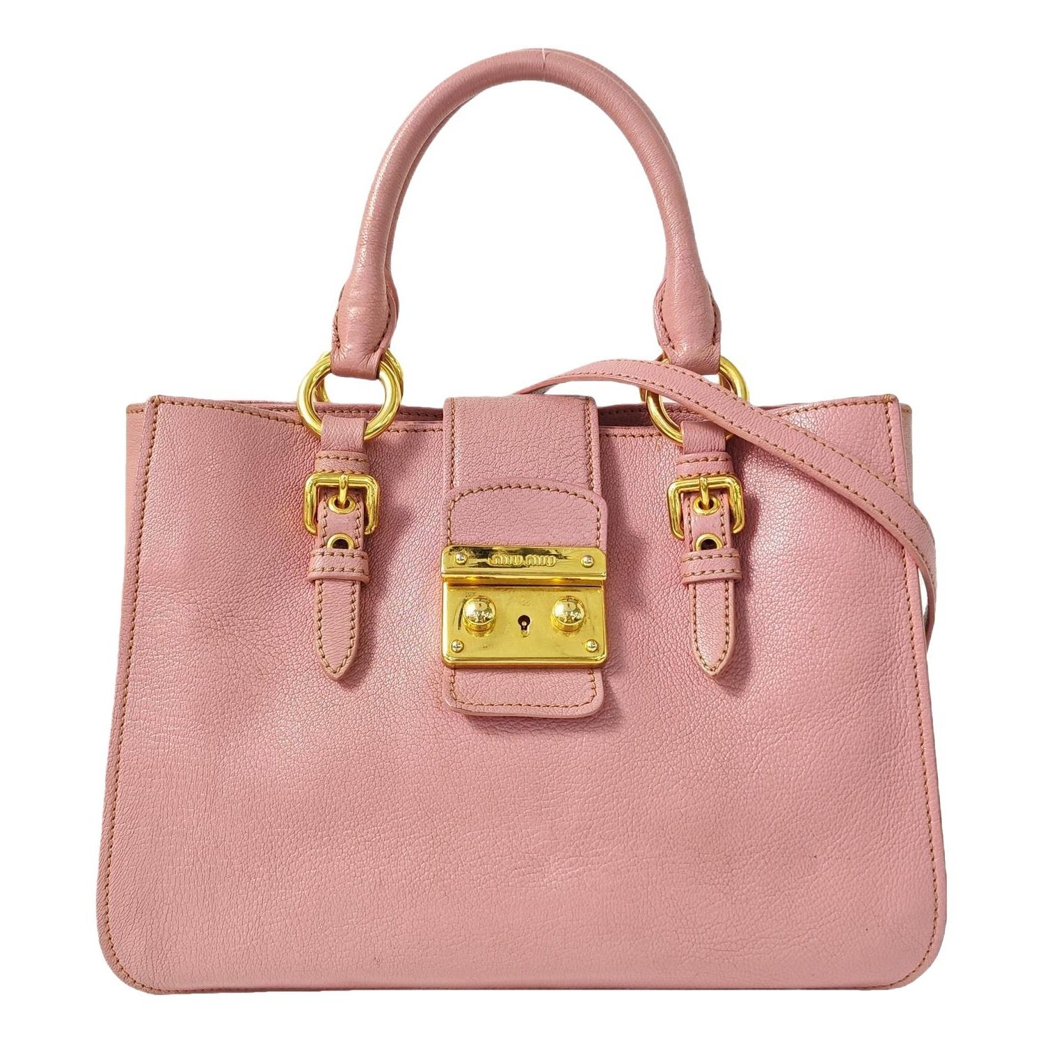 Miu Confidential leather crossbody bag