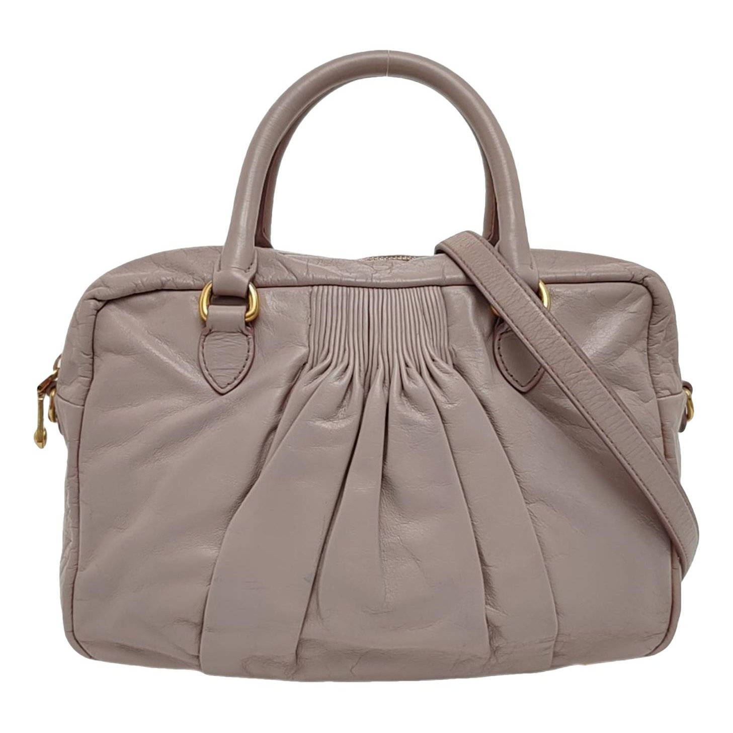 Leather handbag