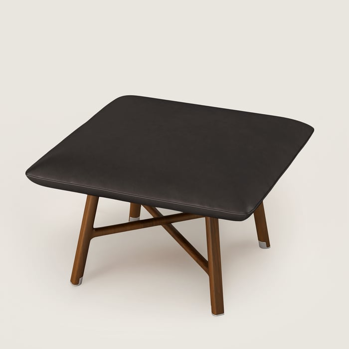 Les Necessaires d'Hermès "carre d'assise" low stool, high model