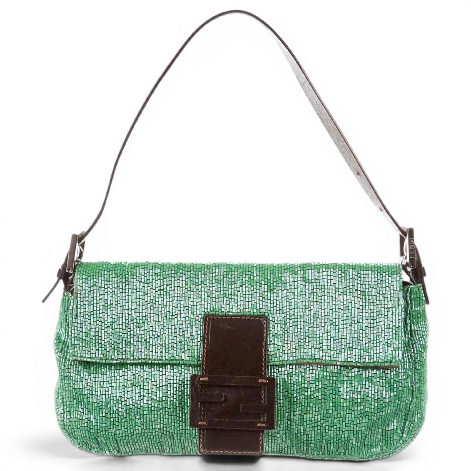 Baguette leather handbag