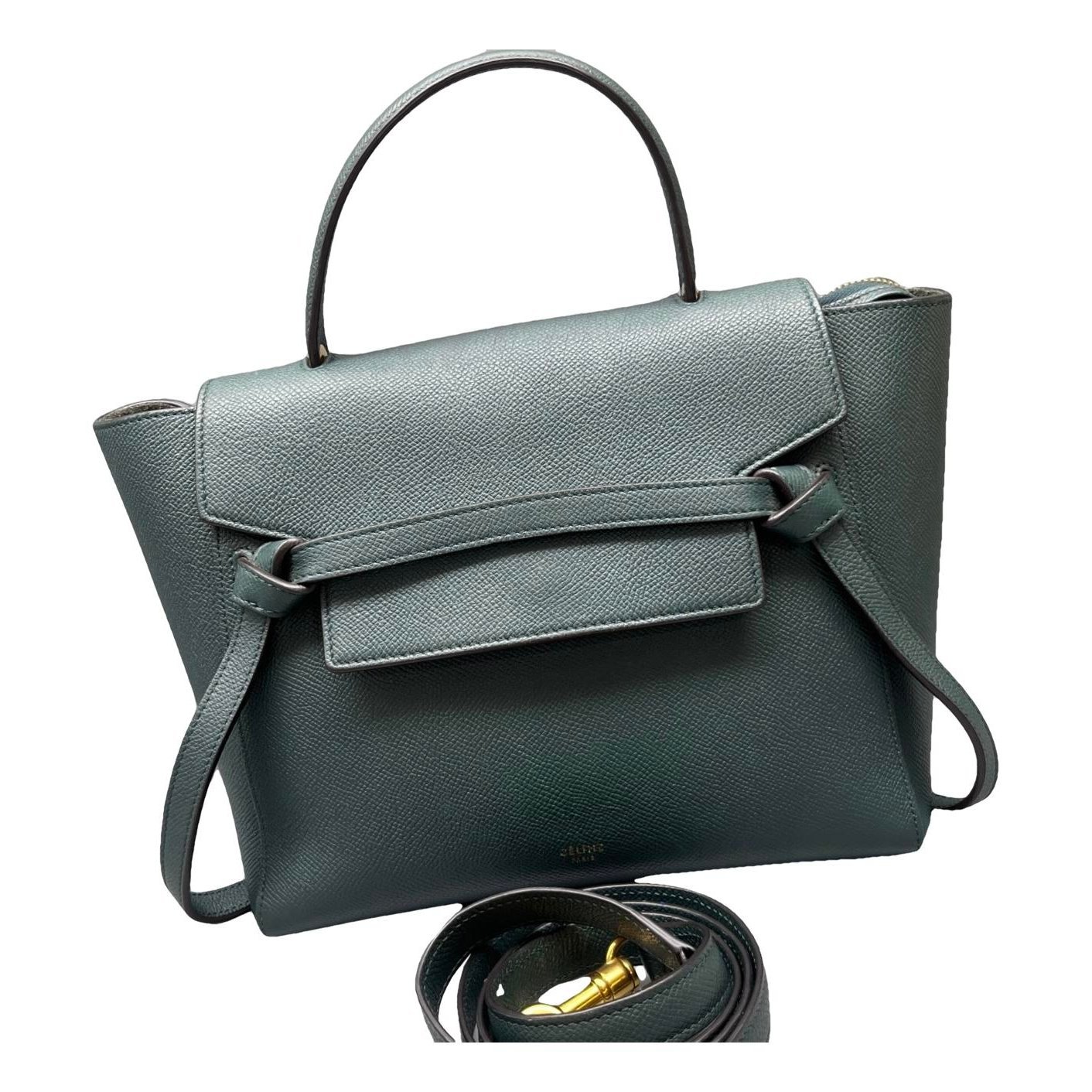 Belt leather handbag