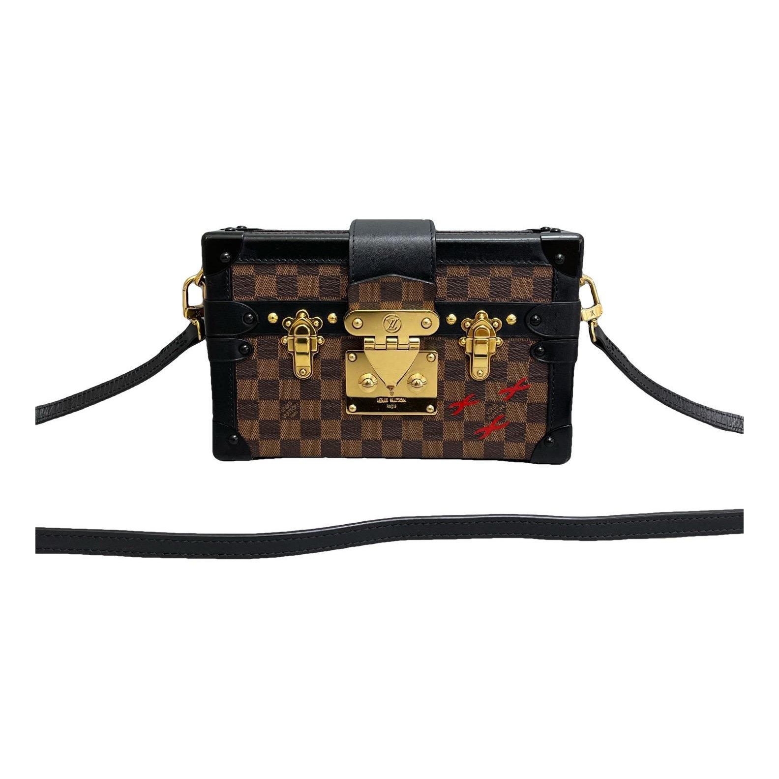Petite Malle leather handbag