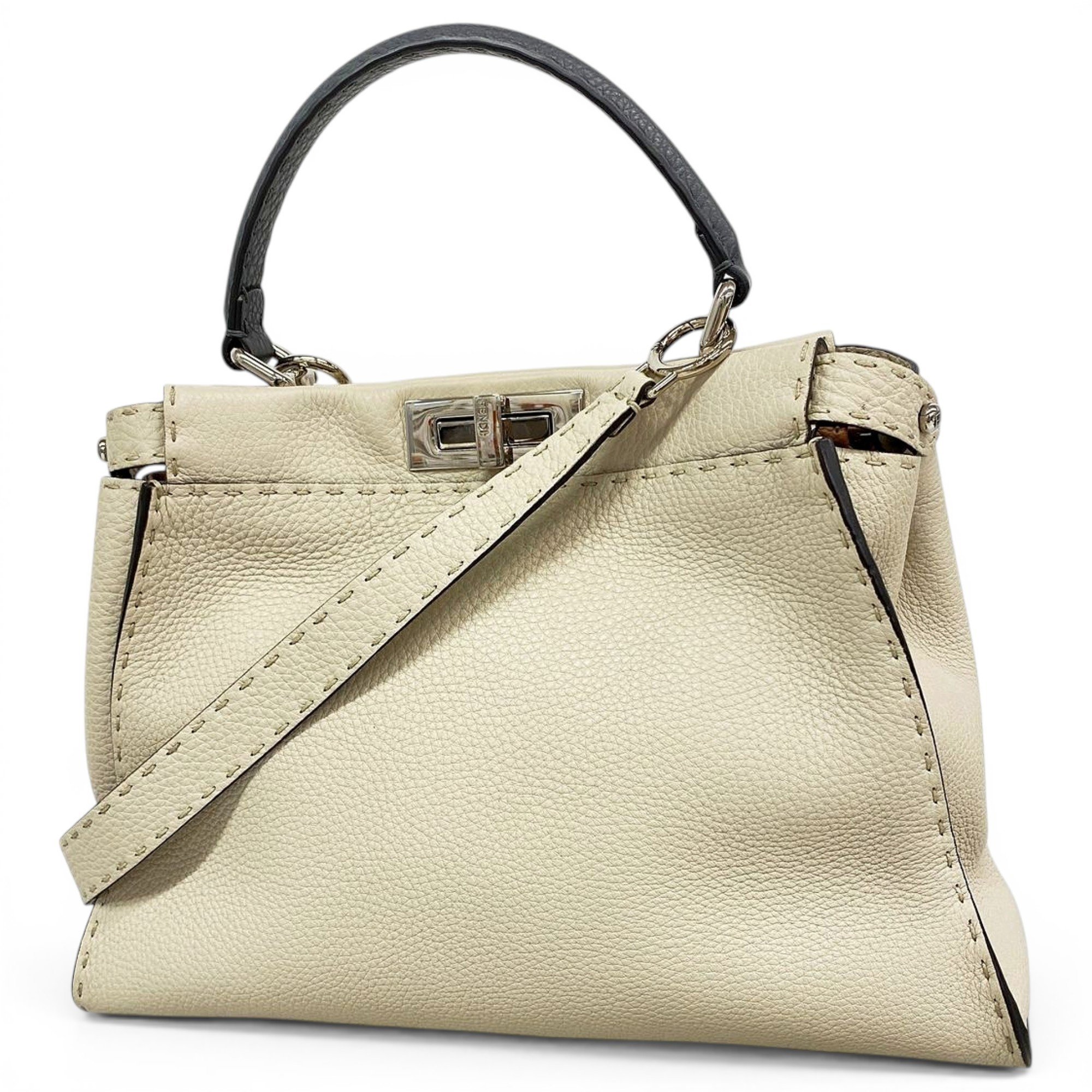 Peekaboo leather handbag