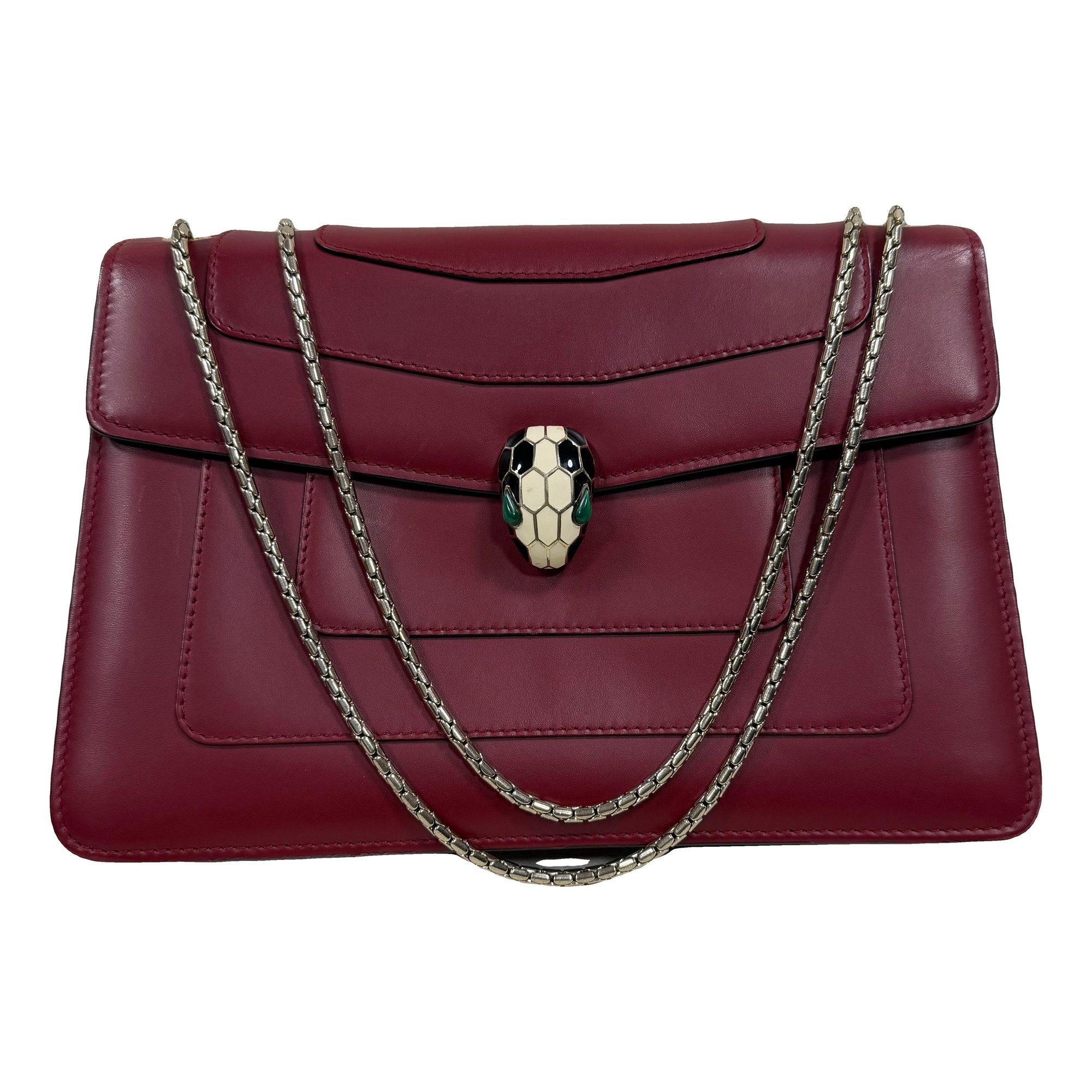 Serpenti leather handbag