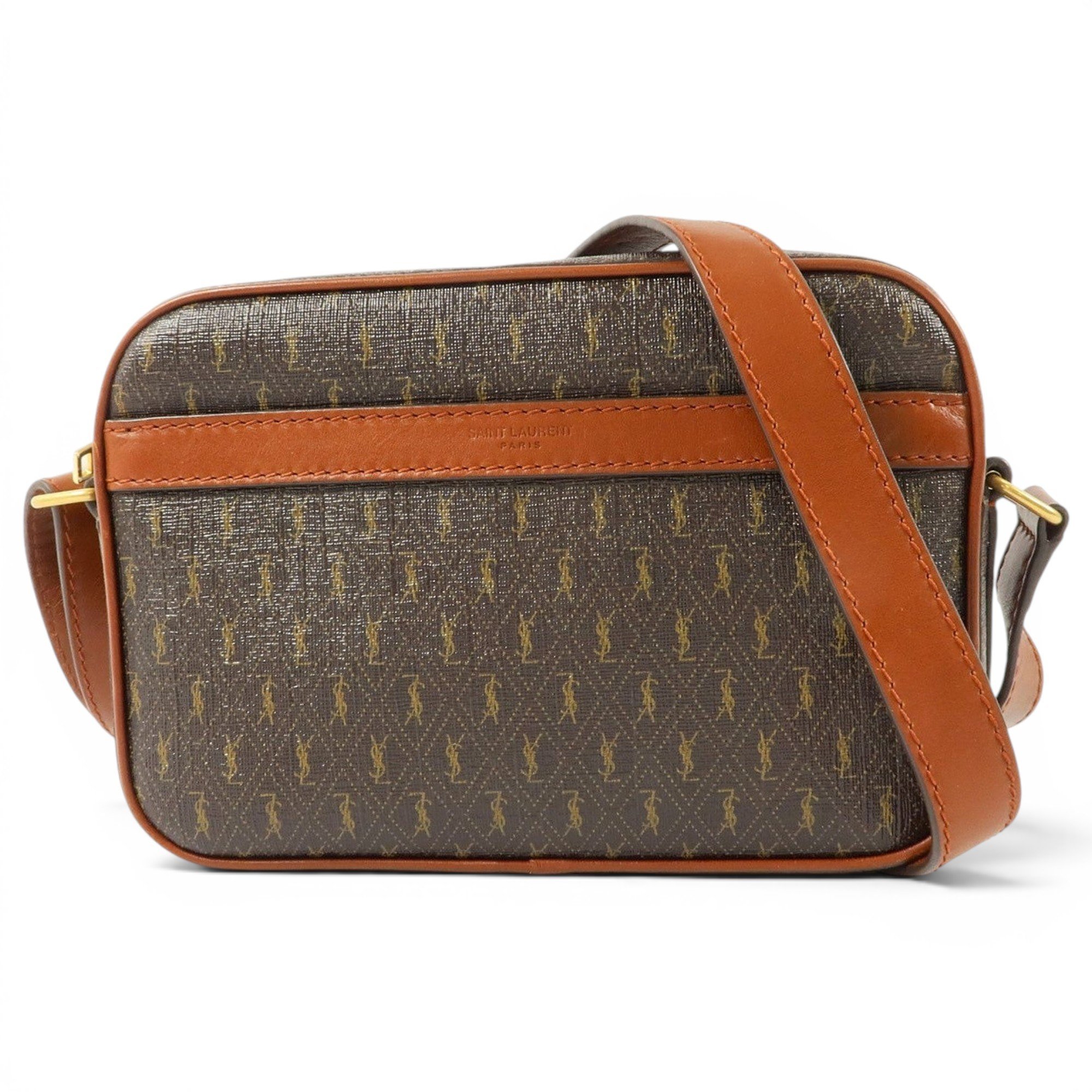 Camera Lou leather crossbody bag