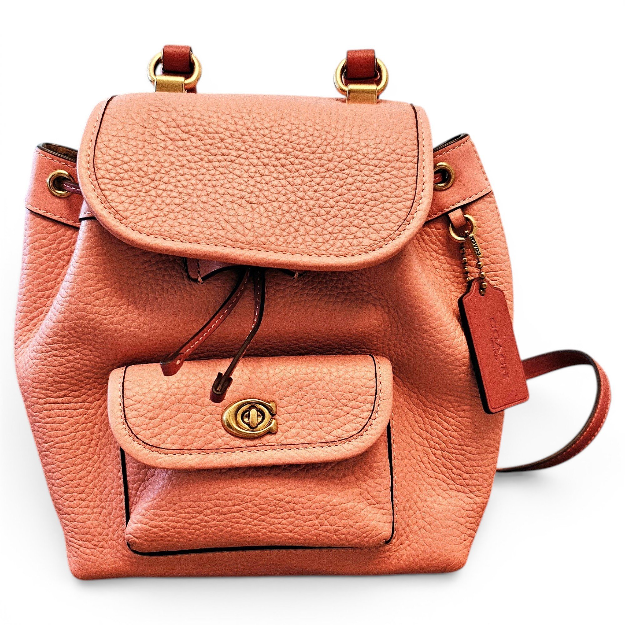 Leather backpack