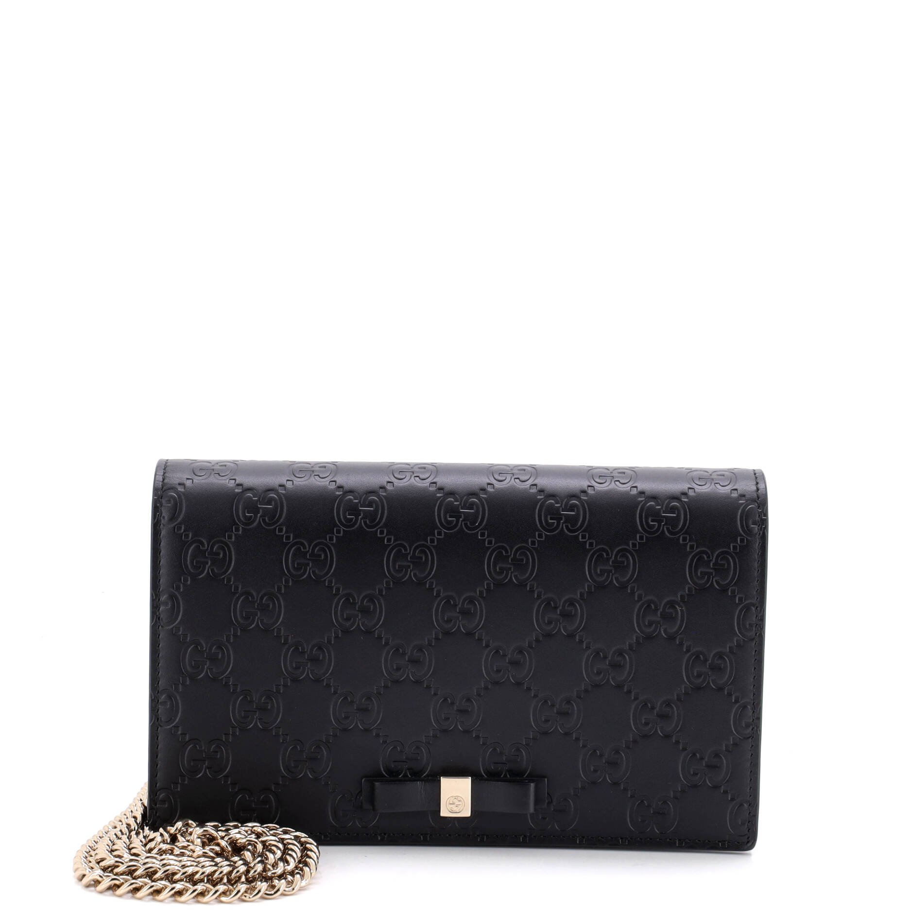 Signature Wallet on Chain Guccissima Leather