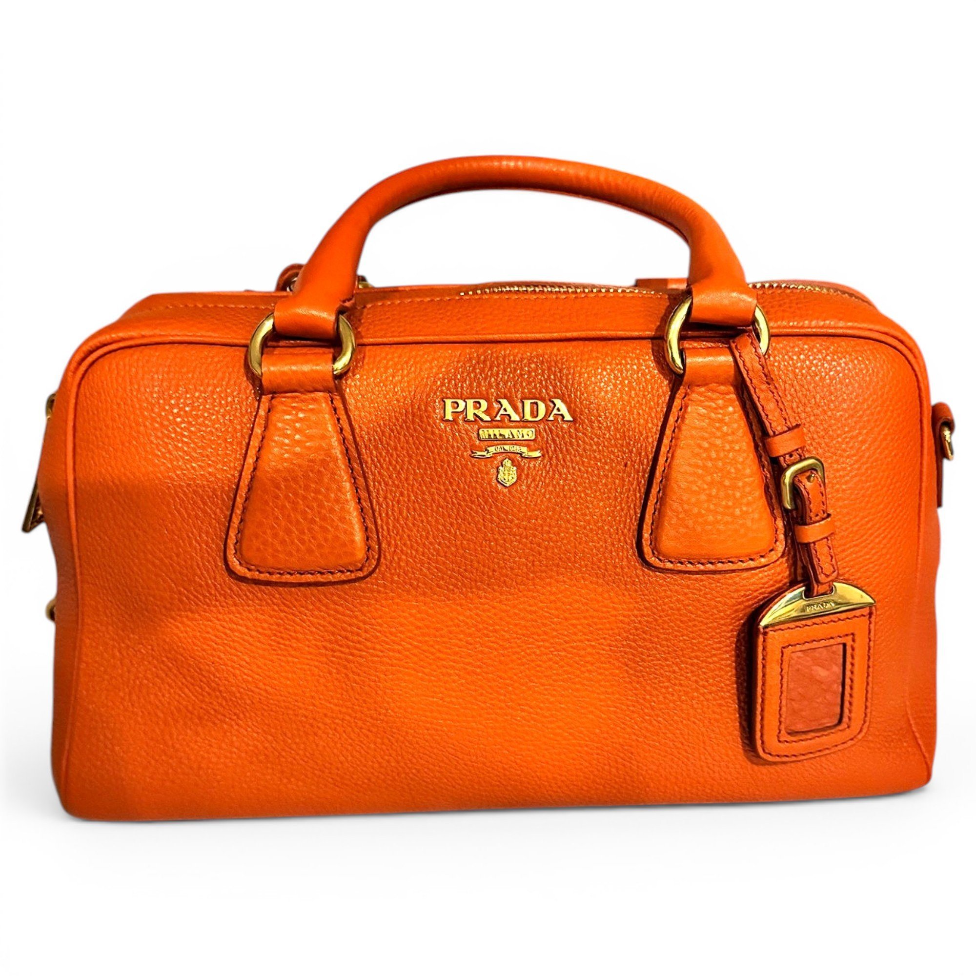 Prada Bowling leather bowling bag