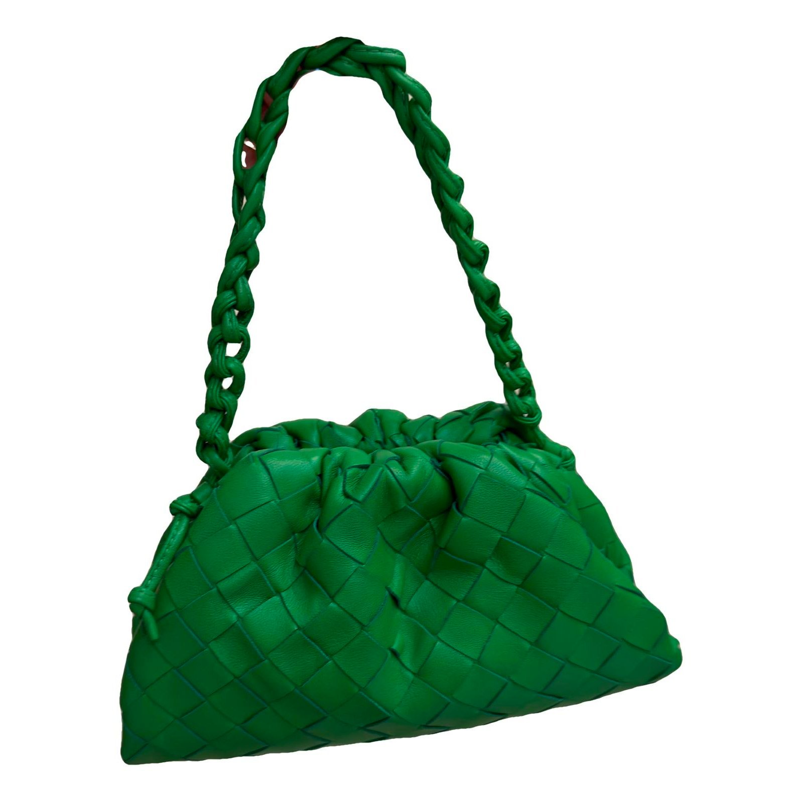 Pouch leather crossbody bag