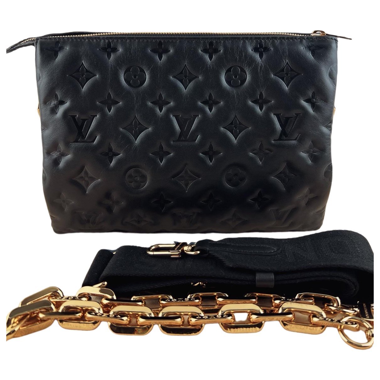 Coussin leather handbag