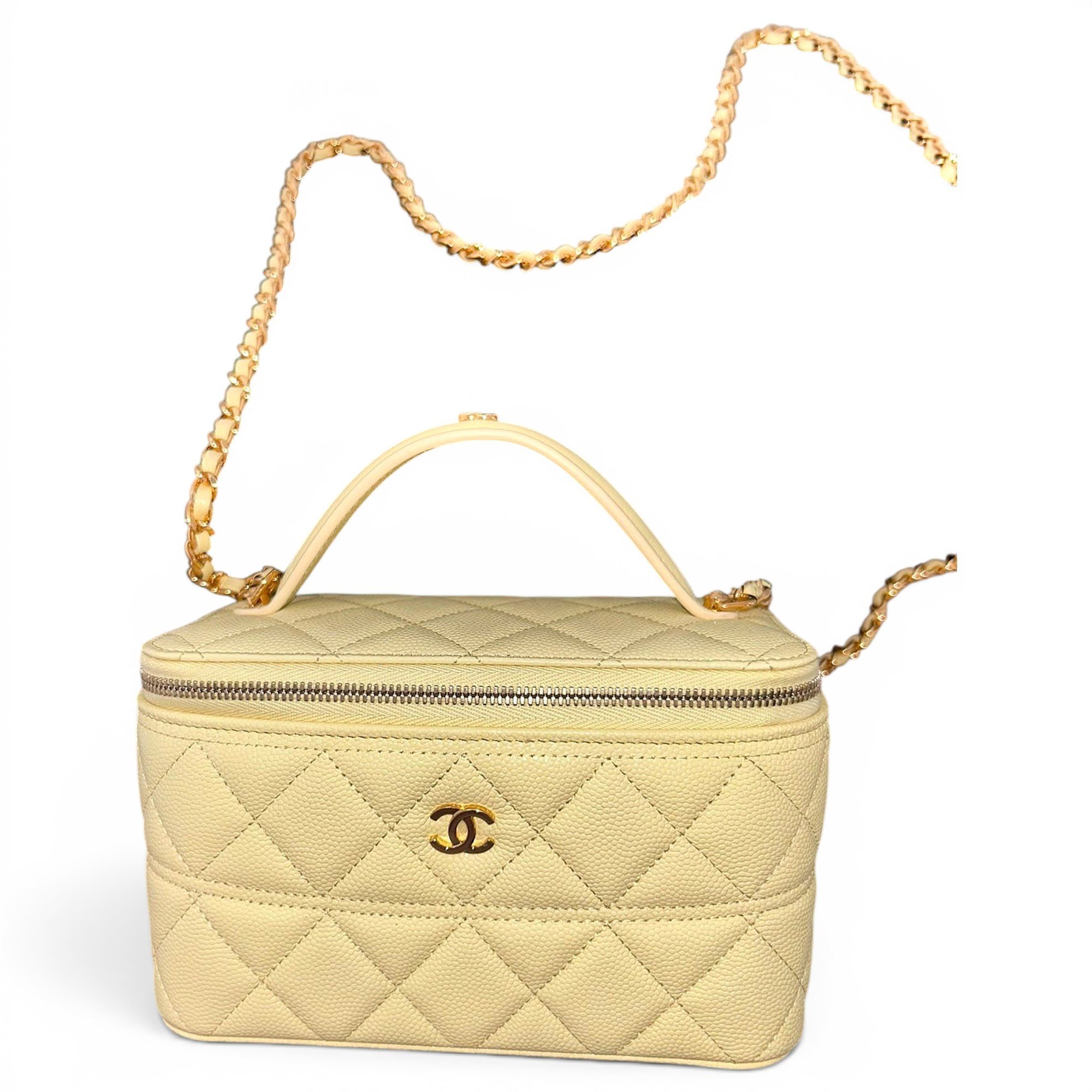 Trendy CC Vanity leather handbag