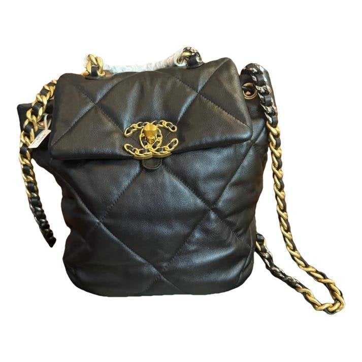 Leather backpack