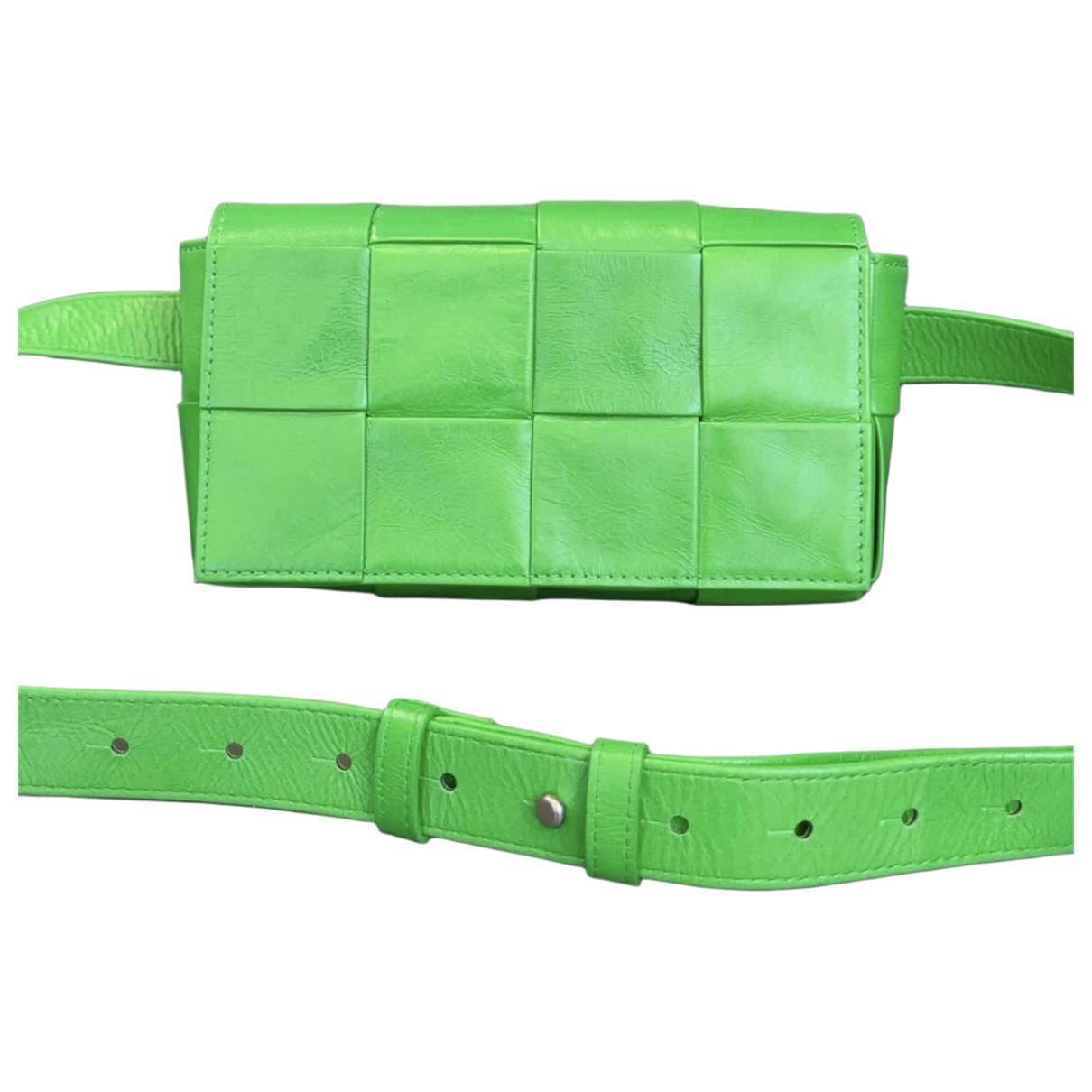Cassette leather handbag