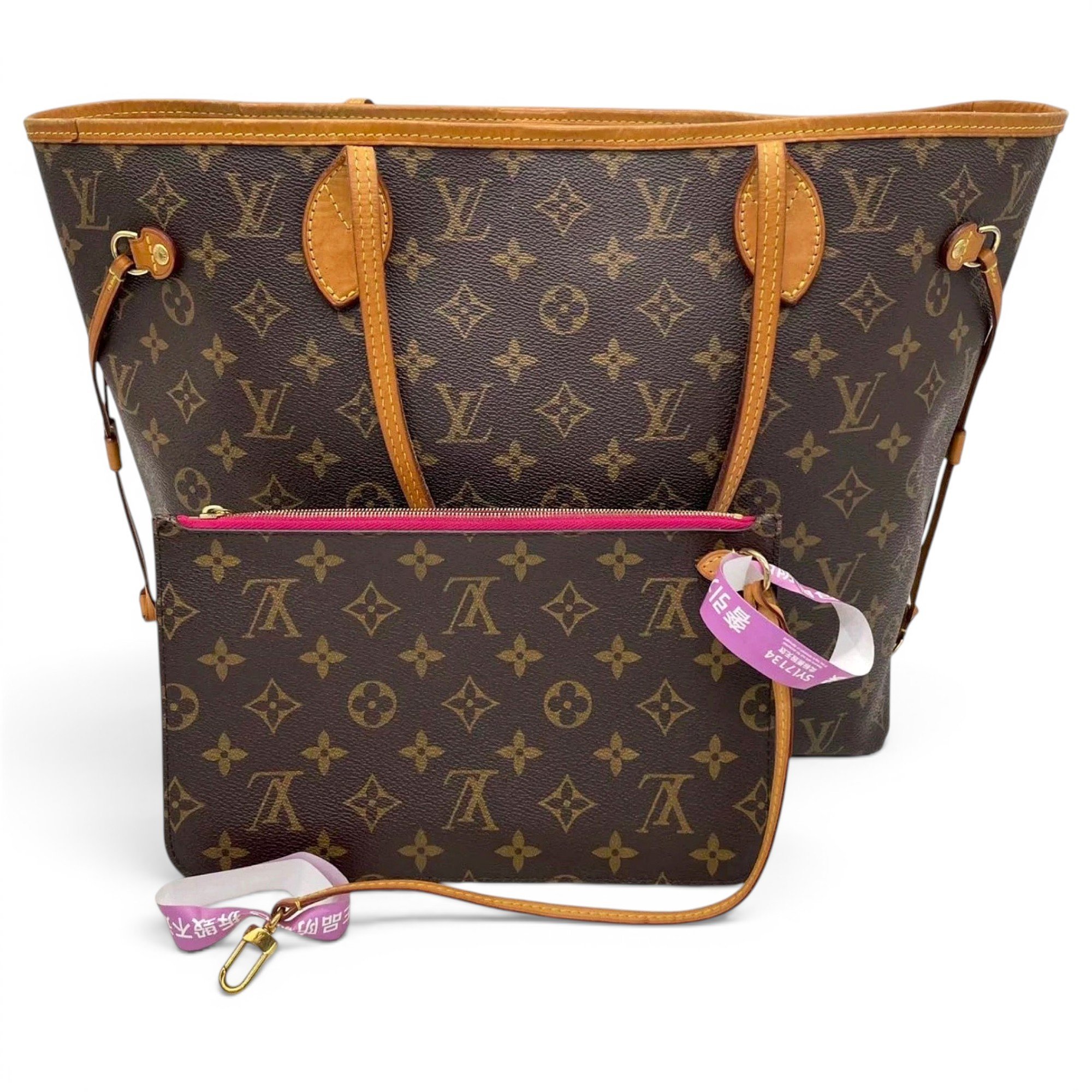 Neverfull leather handbag