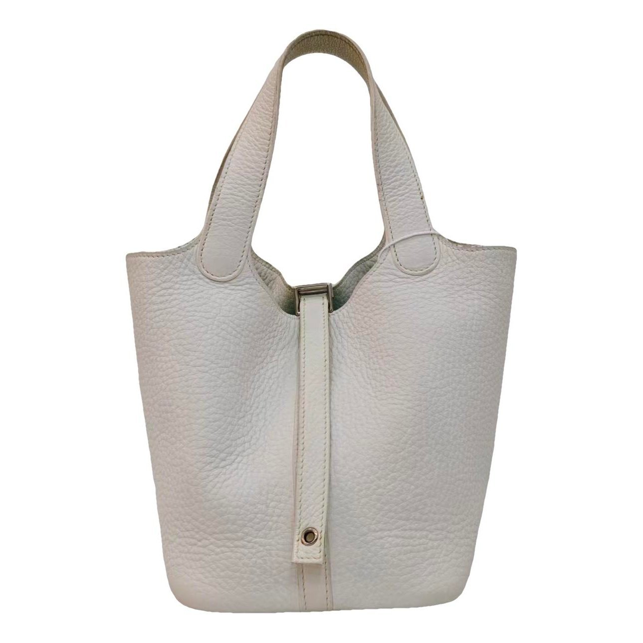 Picotin leather tote