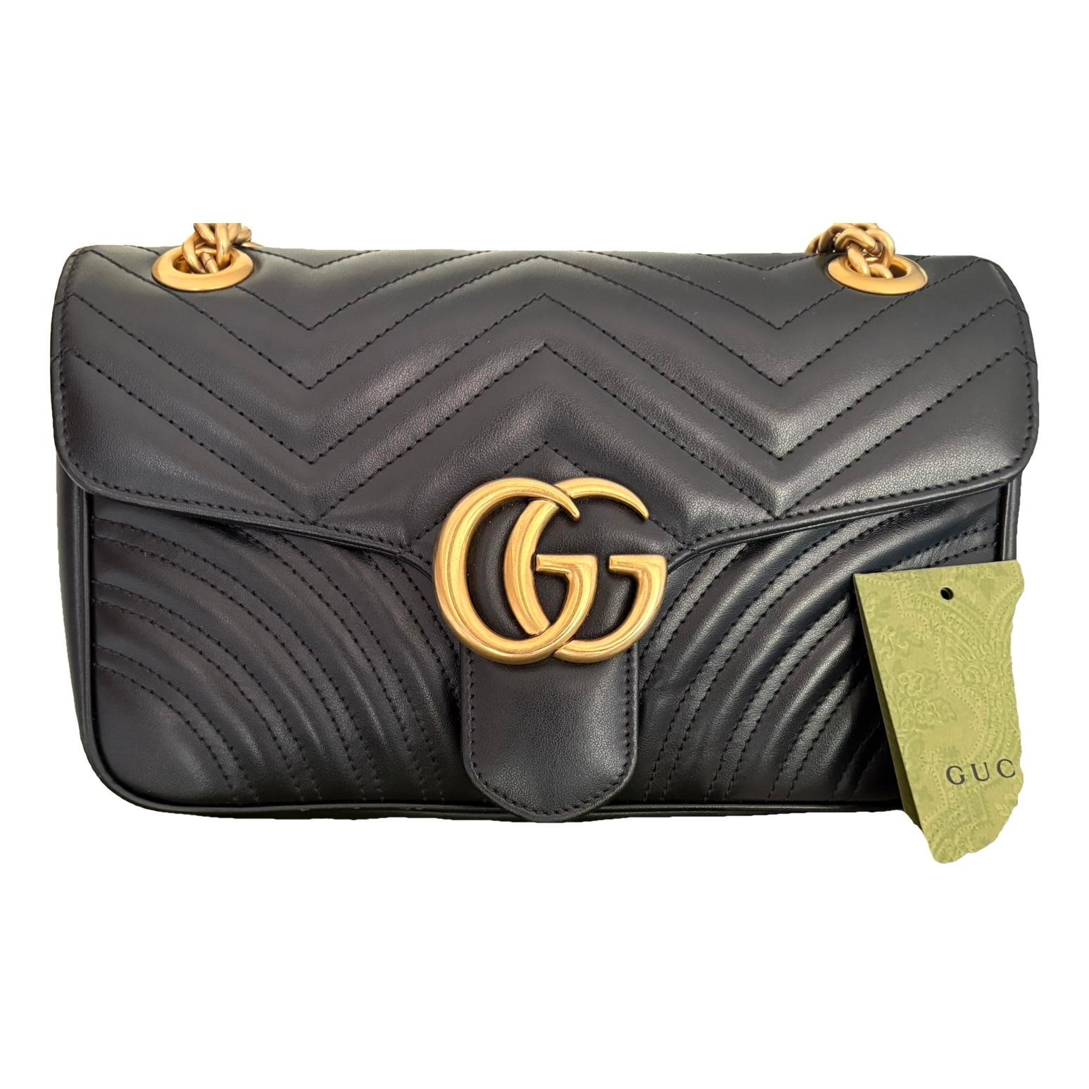 GG Marmont Flap leather crossbody bag