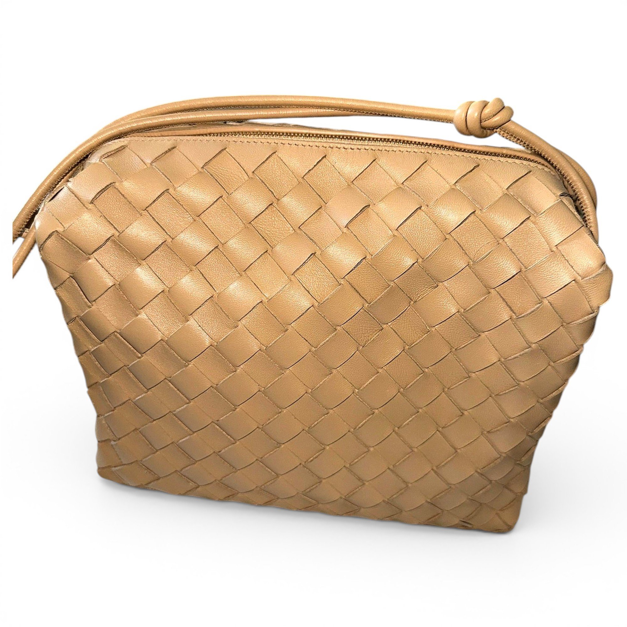 Loop leather handbag