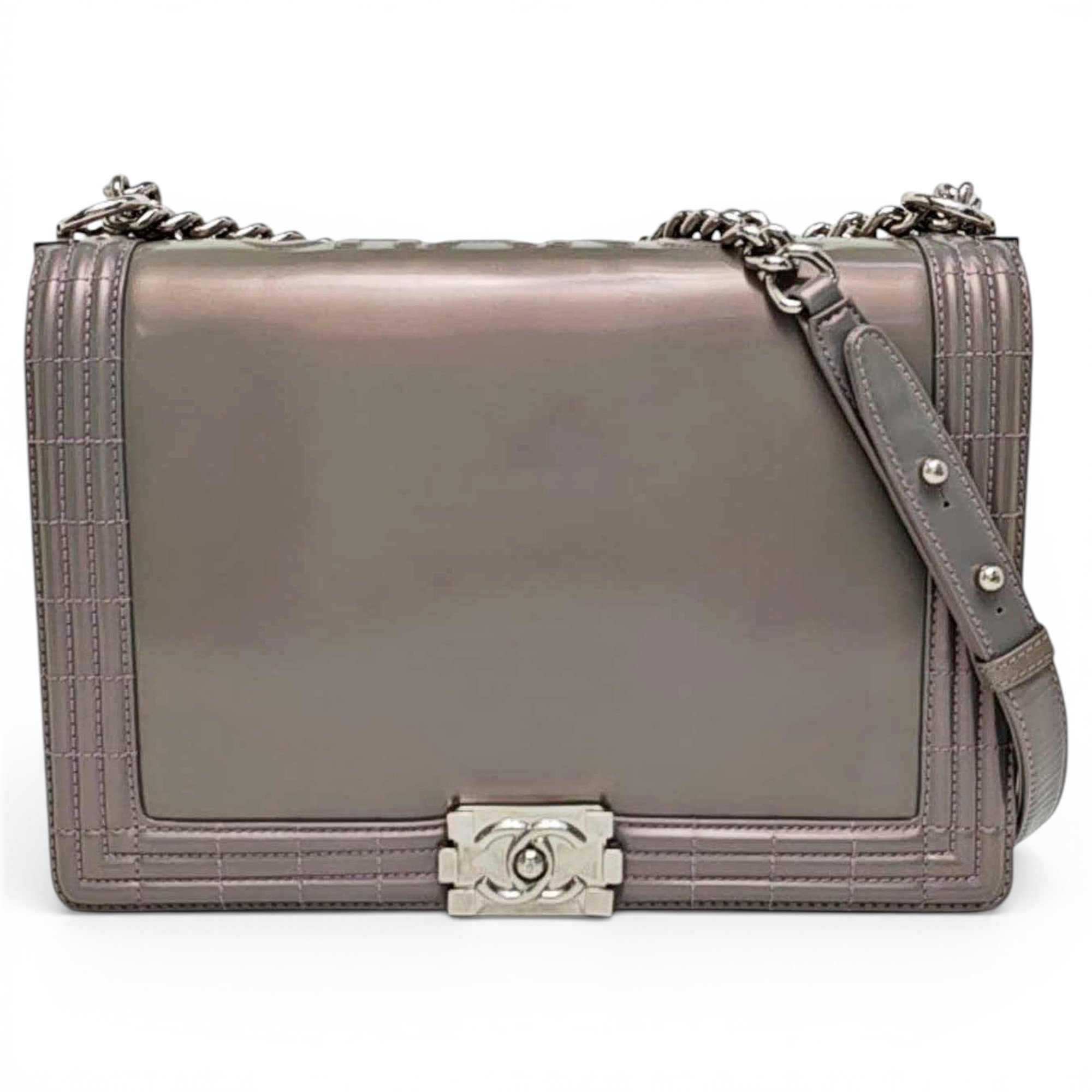 Boy patent leather handbag