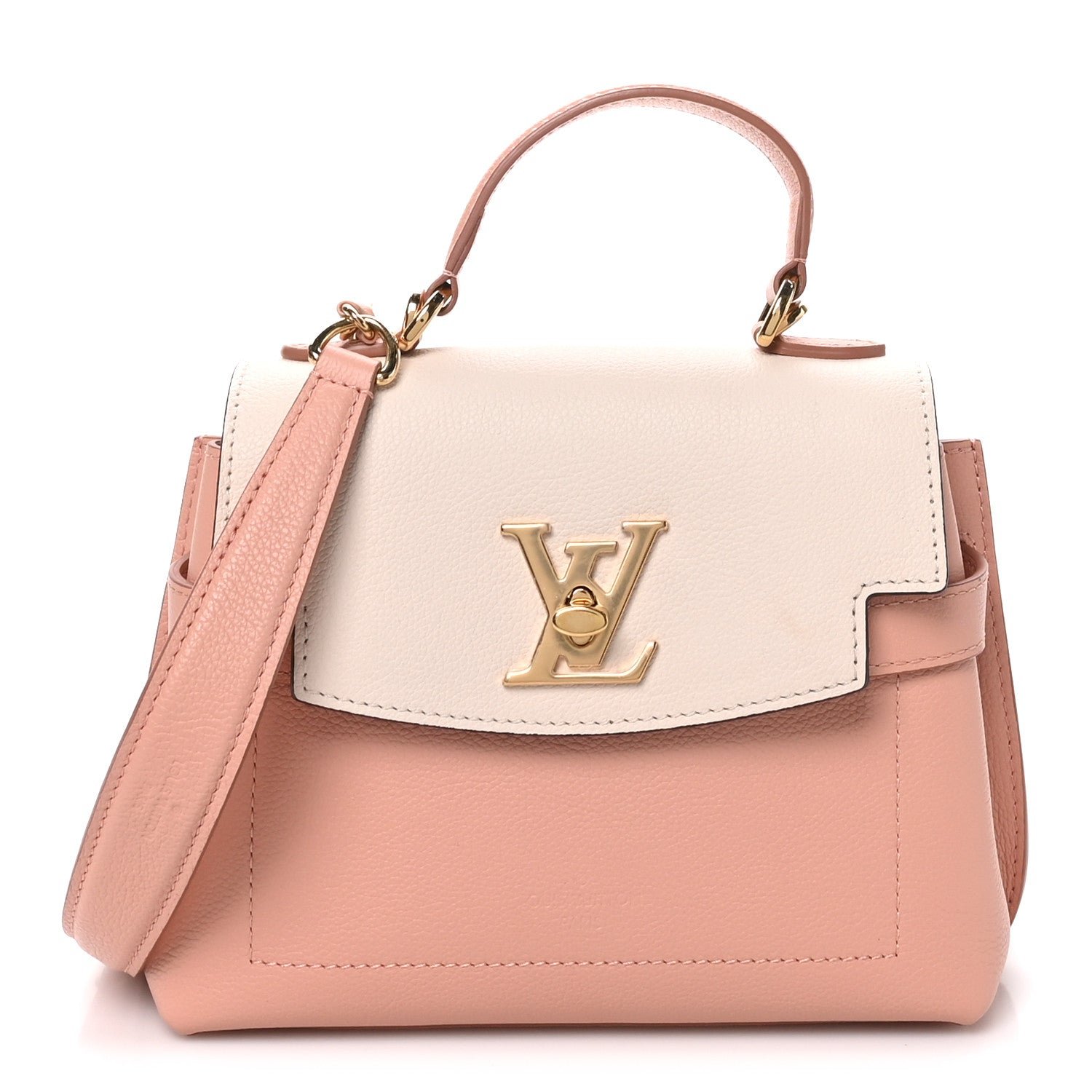 Louis Vuitton Soft Calfskin Mini Lockme Ever Rose Trianon Quartz