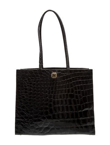 Furla Embossed Leather Tote