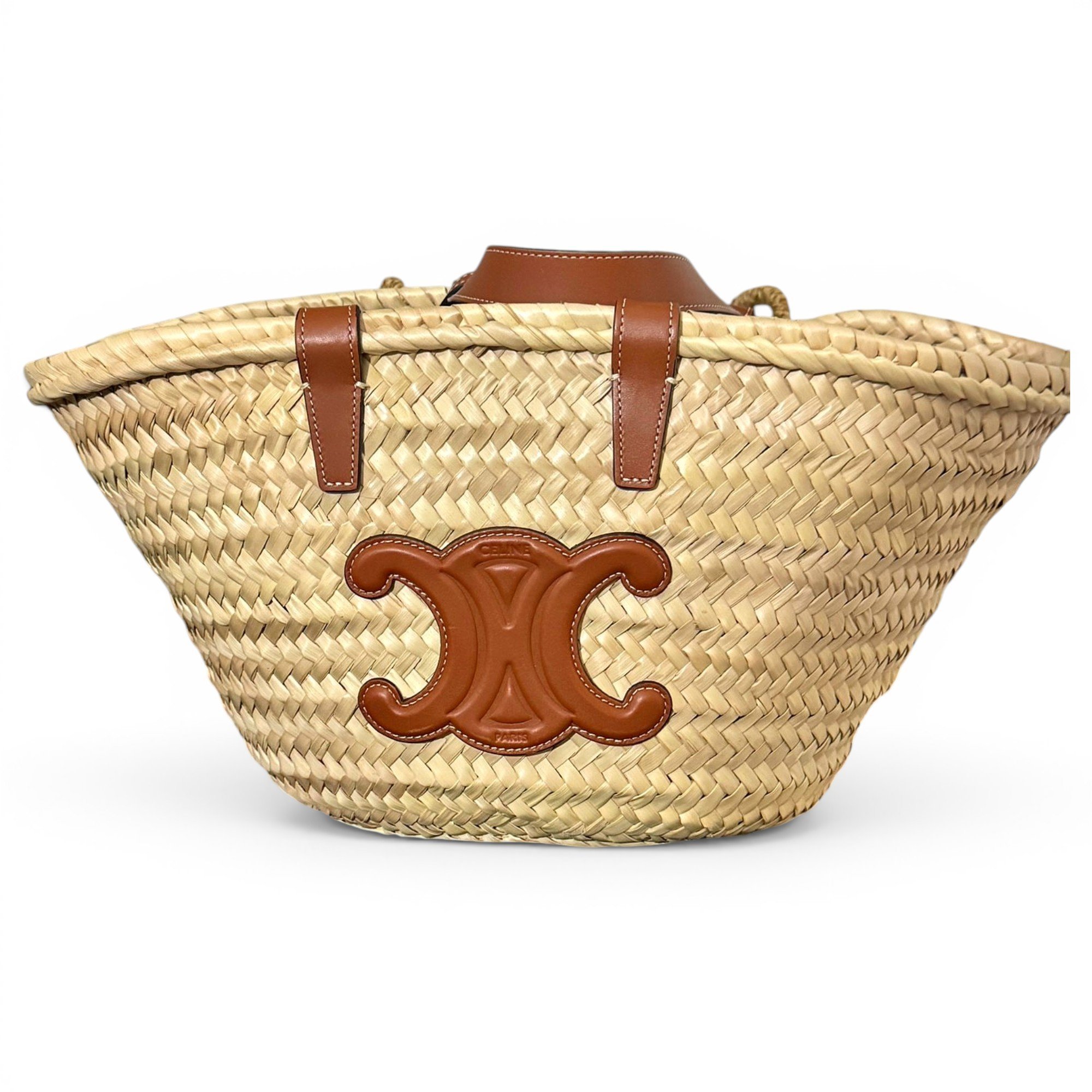 Triomphe leather tote