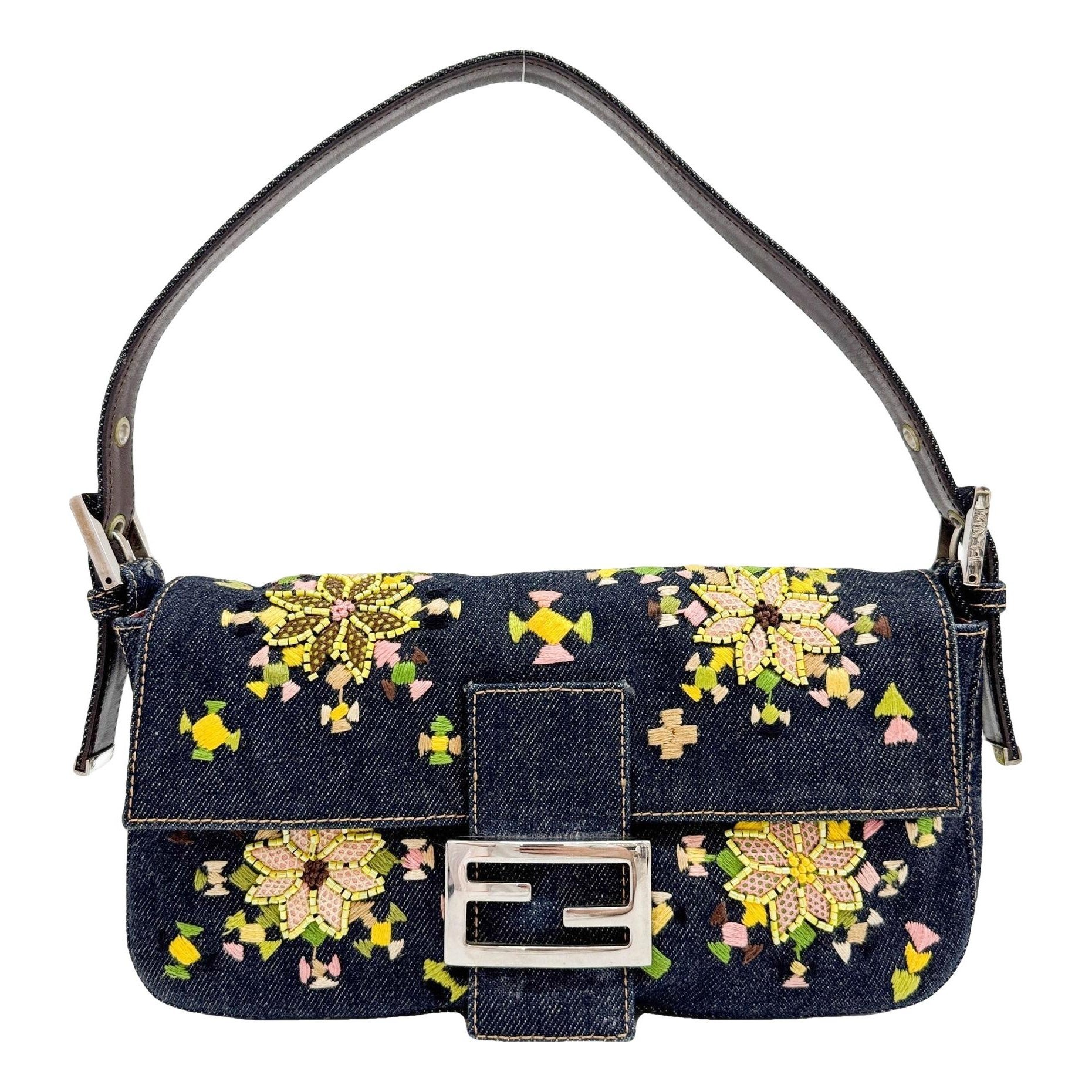 Baguette glitter handbag