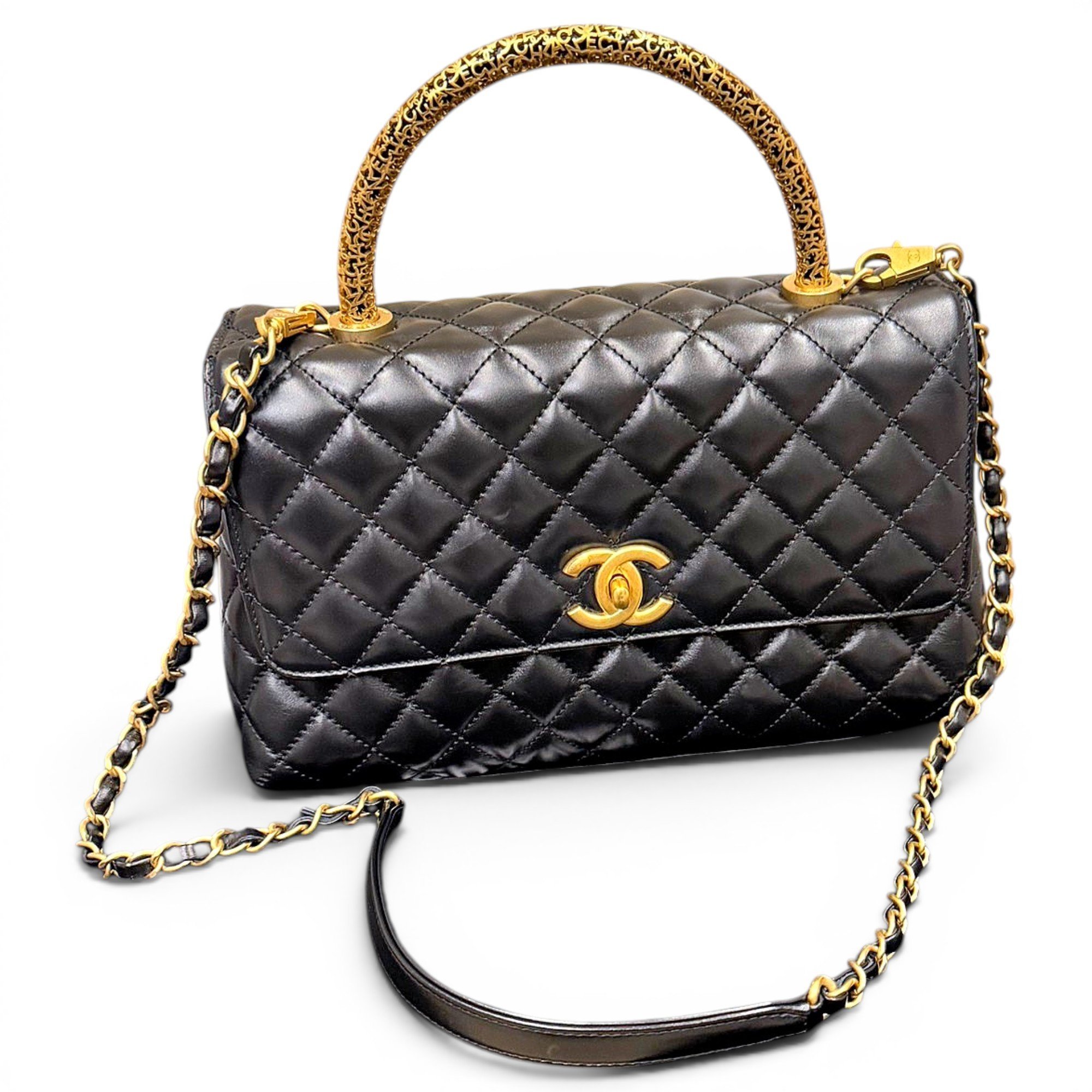 Coco Handle leather handbag