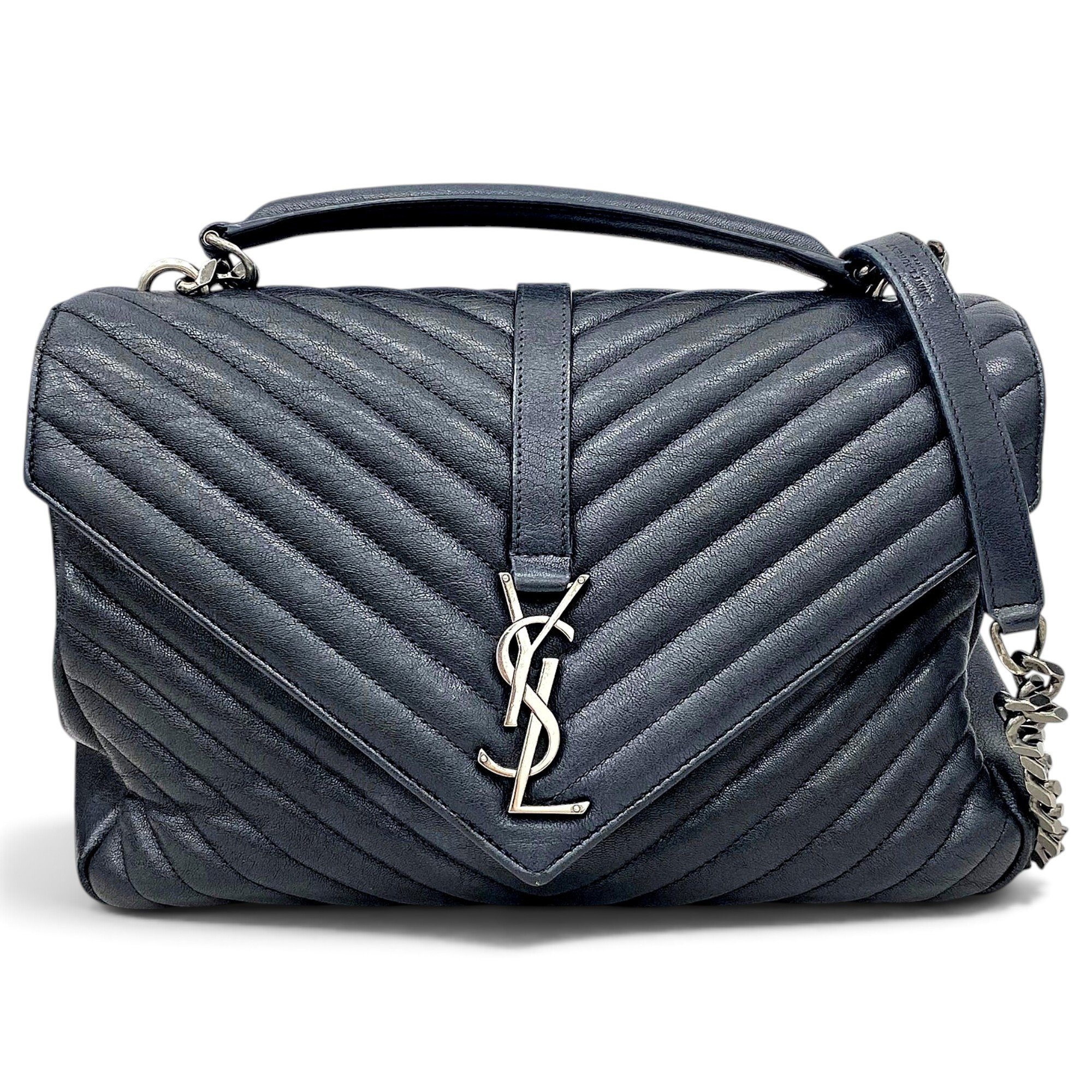 Collége monogramme leather handbag