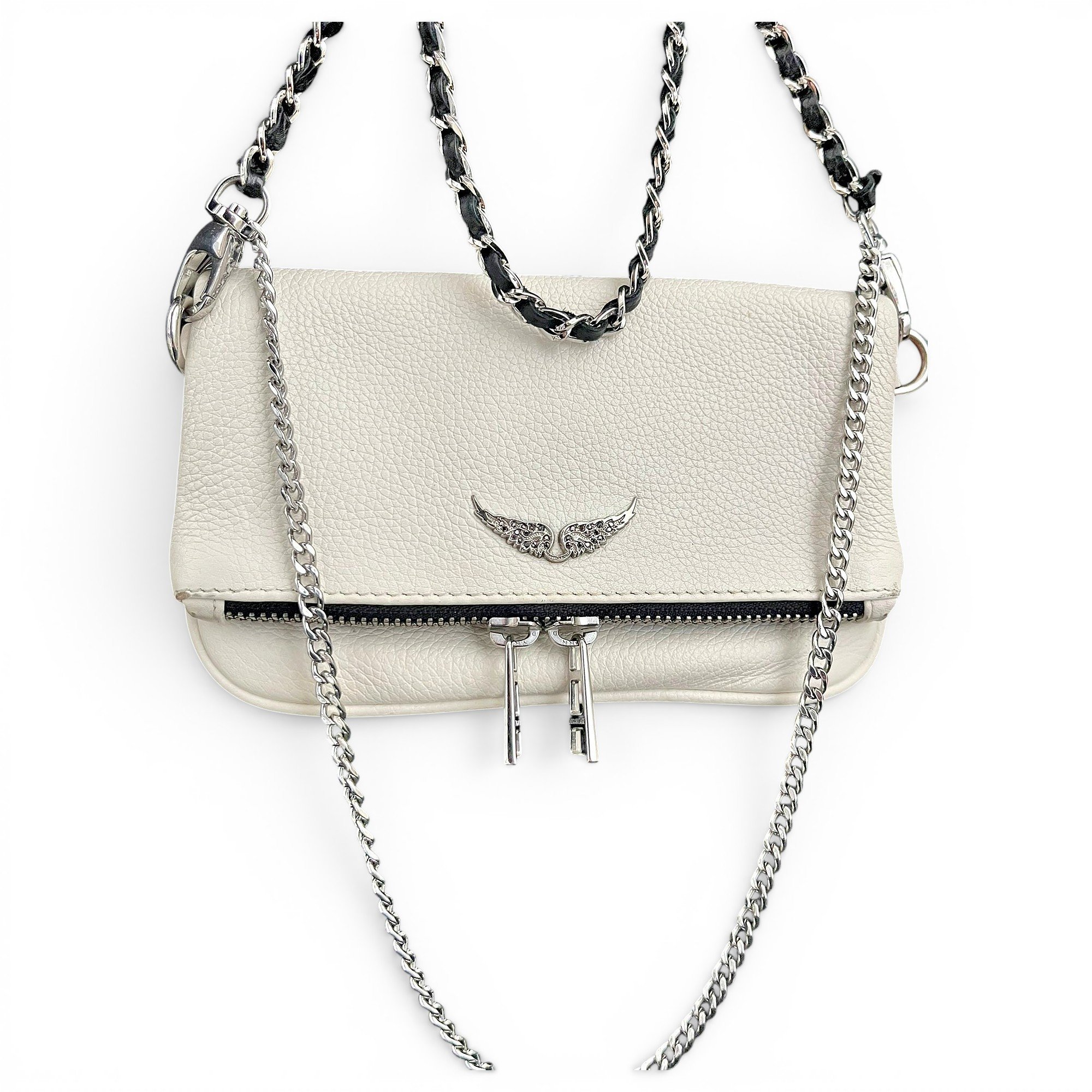 Rock leather crossbody bag